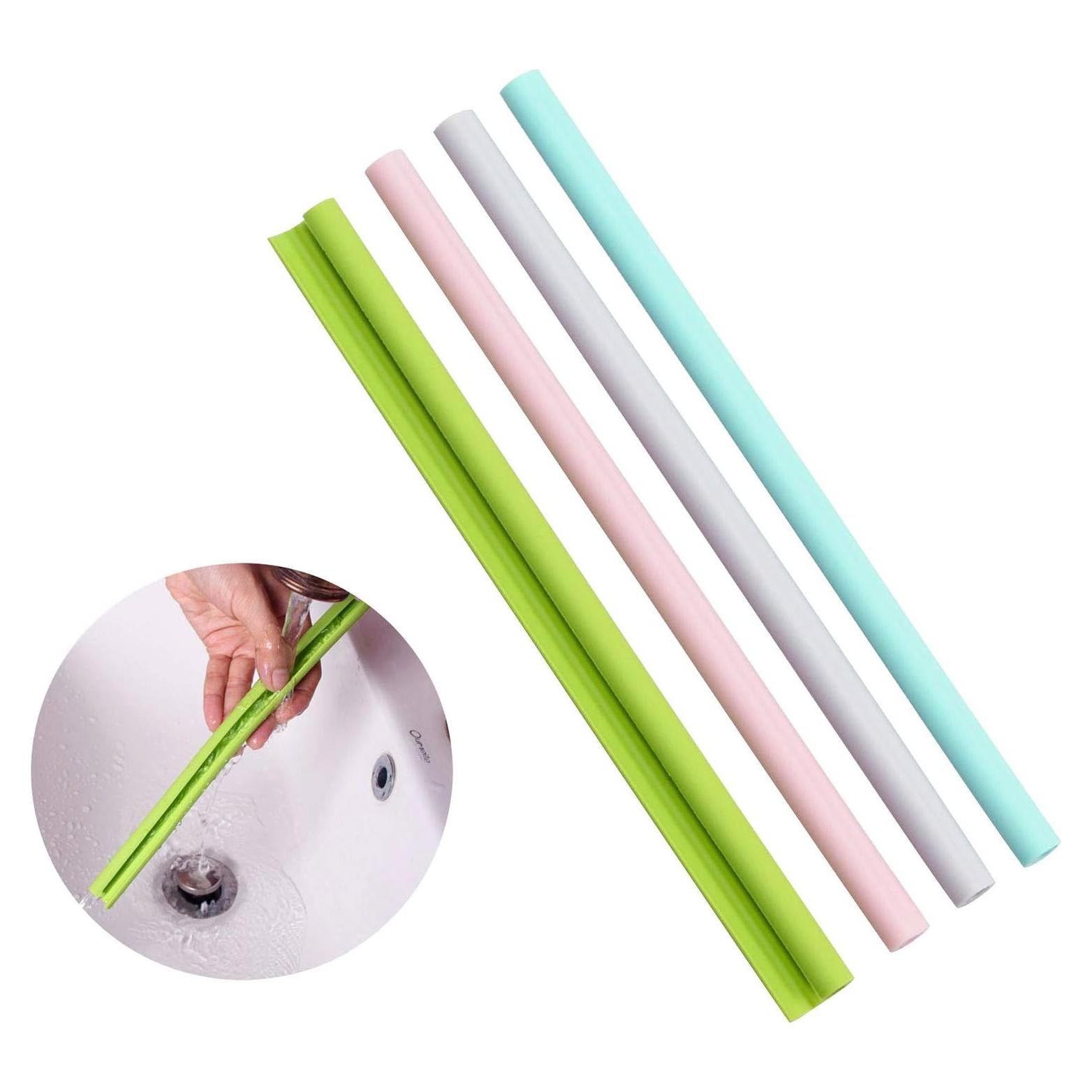 Popotes de Silicona Reutilizables Evron - 4 Piezas, 23.1 cm, Ecológicos