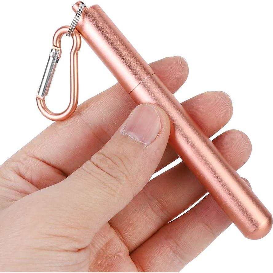 Set de 2 Popotes Plegables de Acero Inoxidable Saluaqui