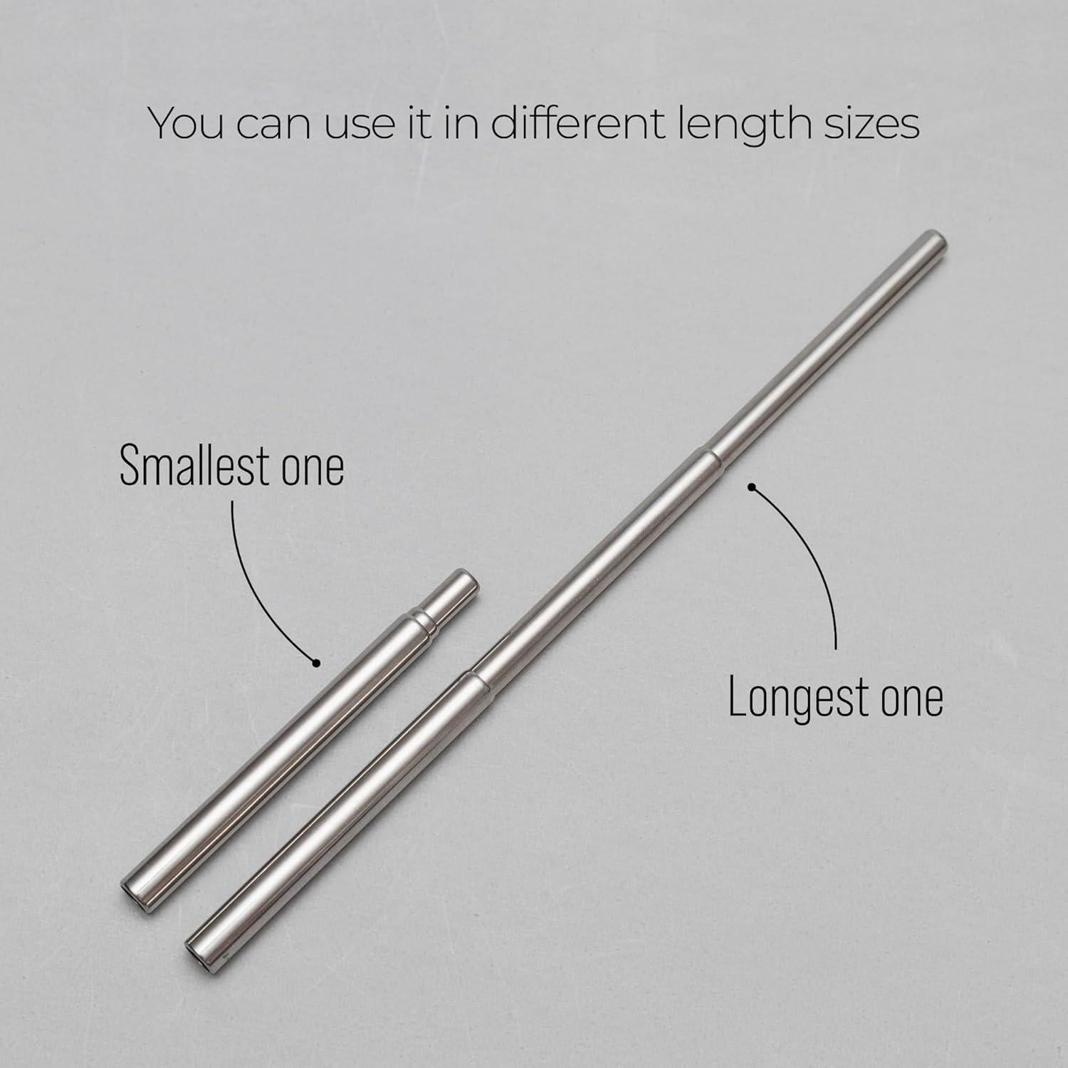 Popotes Metálicos Colapsables MIA·MIA Personalizados Ecológicos