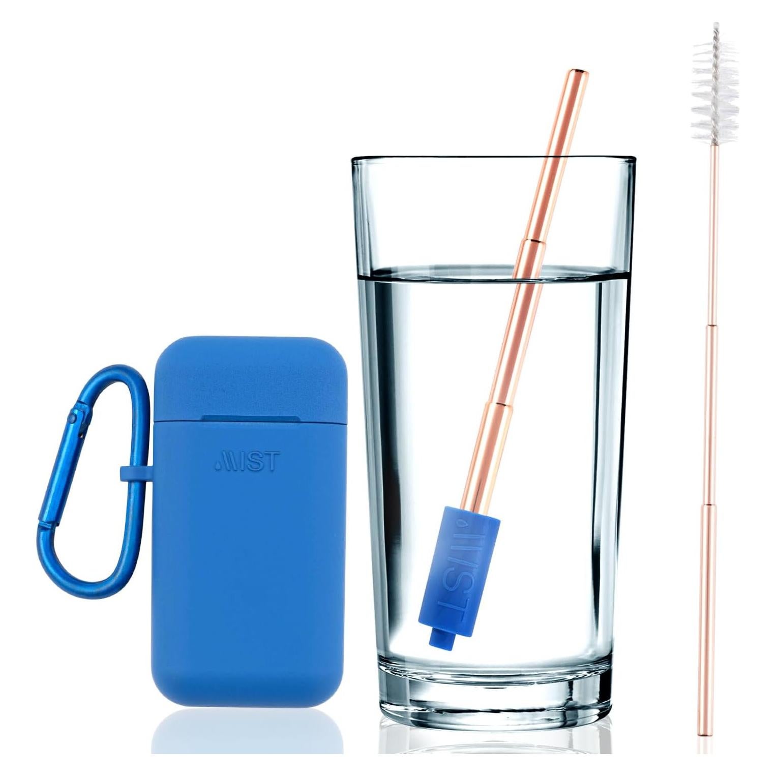 Popote Reutilizable Mist Plegable Acero Inoxidable 21.6 cm