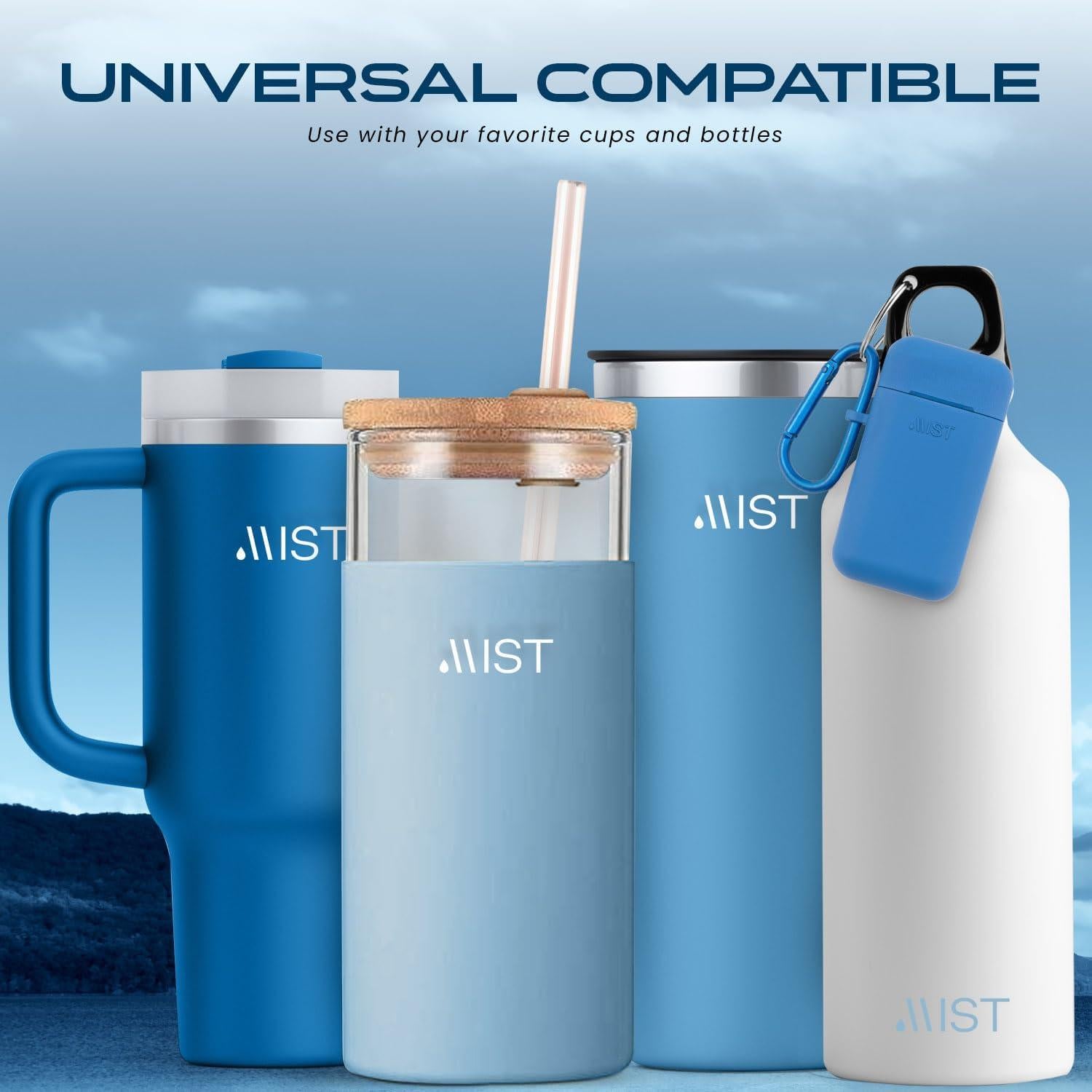 Popote Reutilizable Mist Plegable Acero Inoxidable 21.6 cm