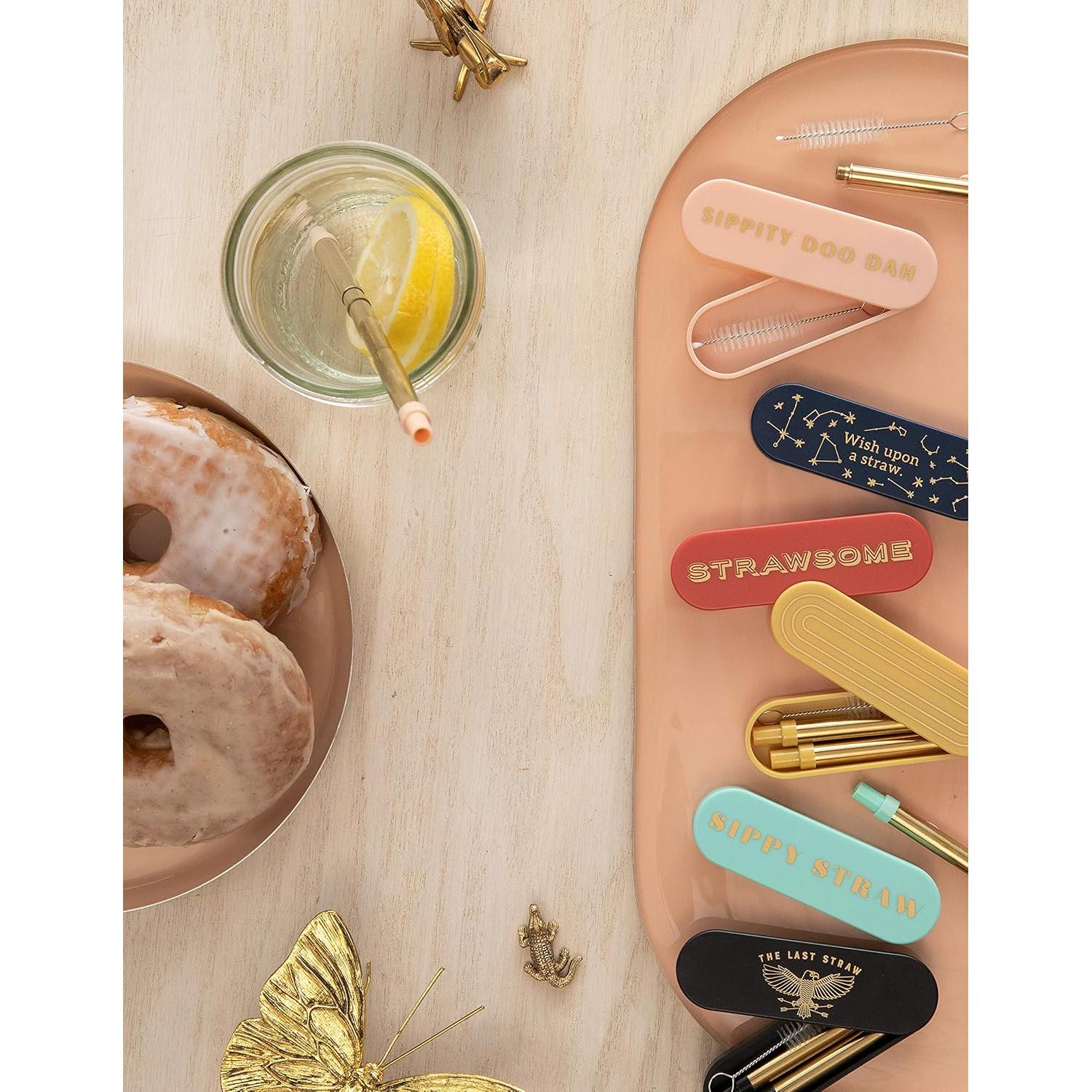 Popote Reutilizable DesignWorks Ink Acero Inoxidable 22.86 cm Negro