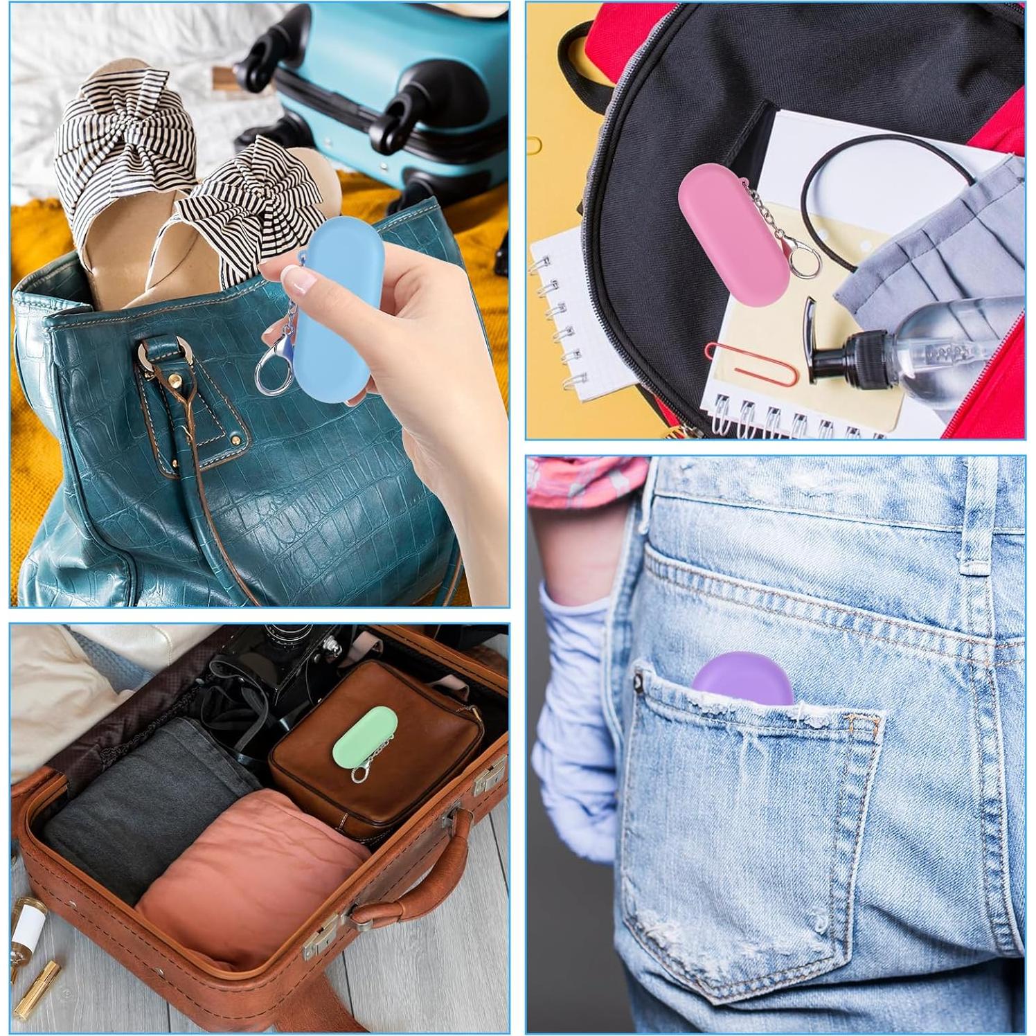 4 Pajitas de Silicona Reutilizables InnoHHustle con Estuche