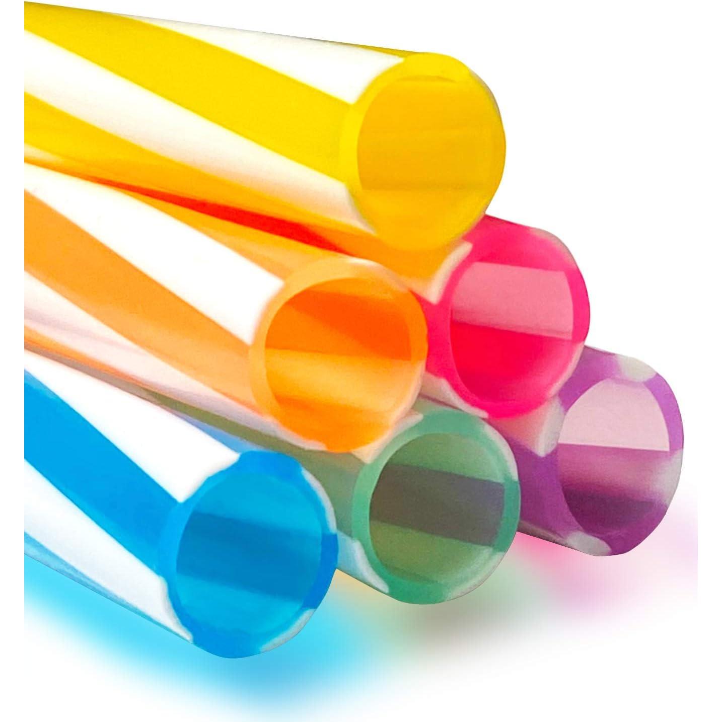 Popotes de Silicona Reutilizables HT-INTL 25.4 cm 12 Pcs