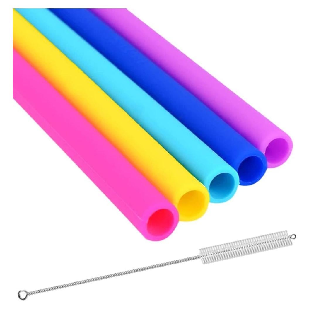 Popotes de Silicona Reutilizables Vitrix Kitchenware - Set de 5