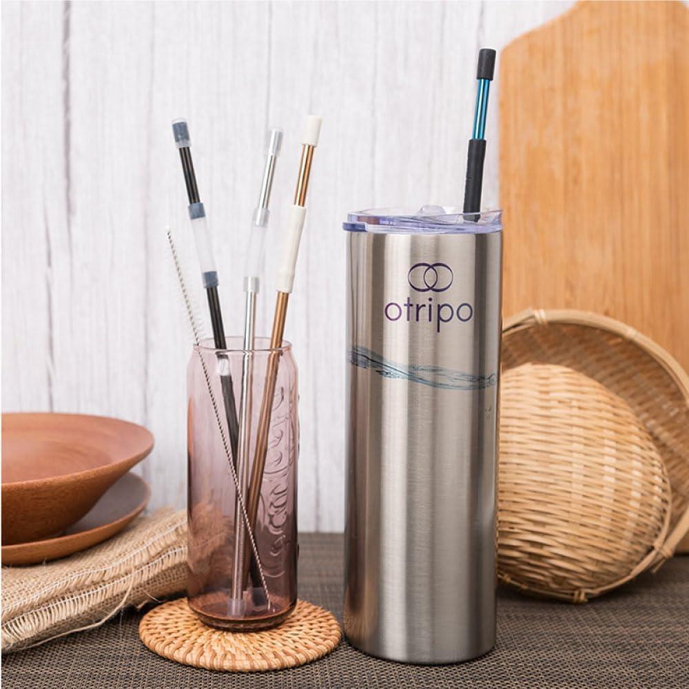 Pajilla Flexible Reutilizable Otripo de Acero Inoxidable 25 cm