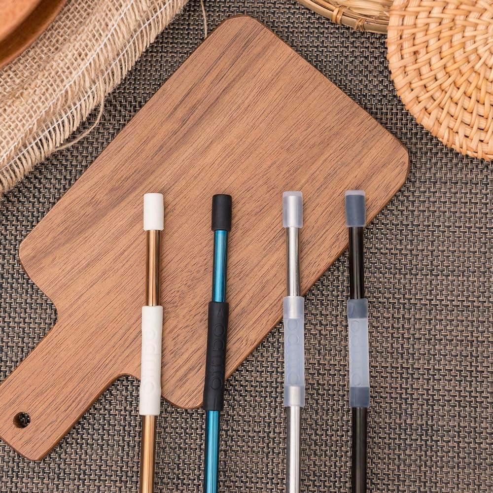 Pajilla Flexible Reutilizable Otripo de Acero Inoxidable 25 cm