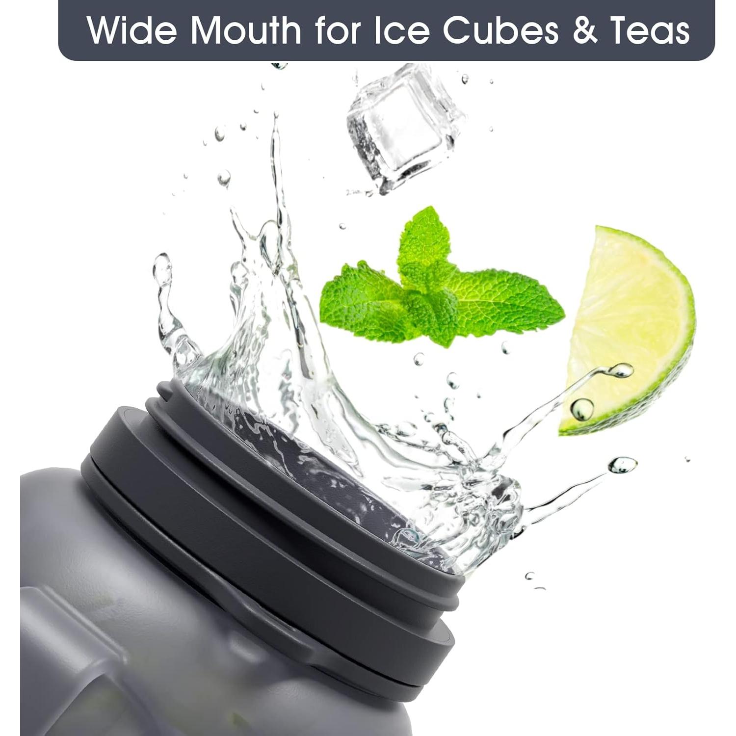 Botella de Agua Plegable 1.2L TakeToday con Pajilla y Asa