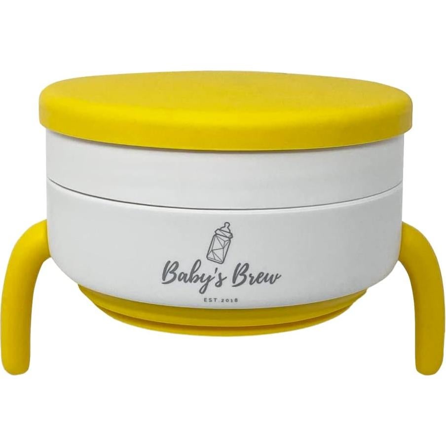 Taza Plegable 2 en 1 Baby's Brew Amarillo - Silicona BPA Free