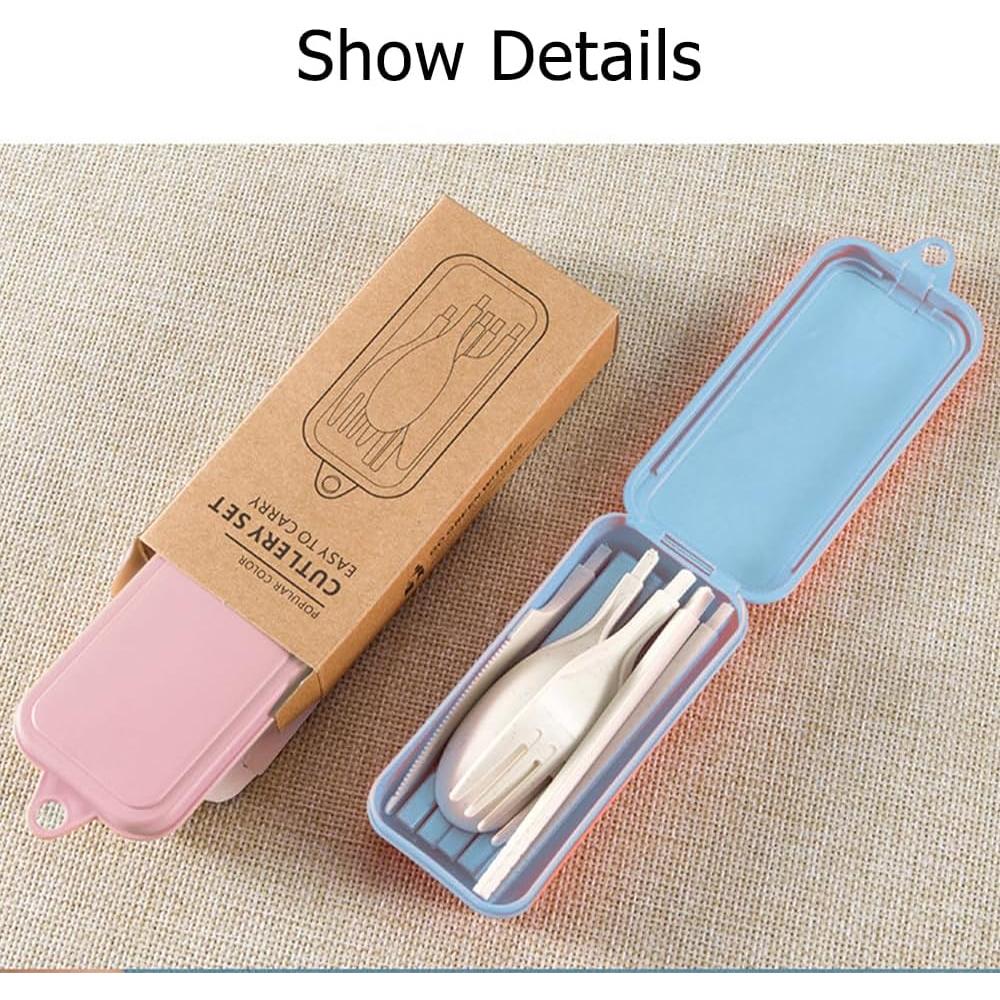 Juego de Utensilios Reutilizables OULIGET Plegables 2 Piezas