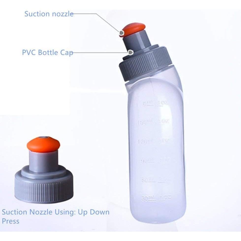 Botella de Agua Plegable AONIJIE 0.5L Libre de BPA - 2 Piezas