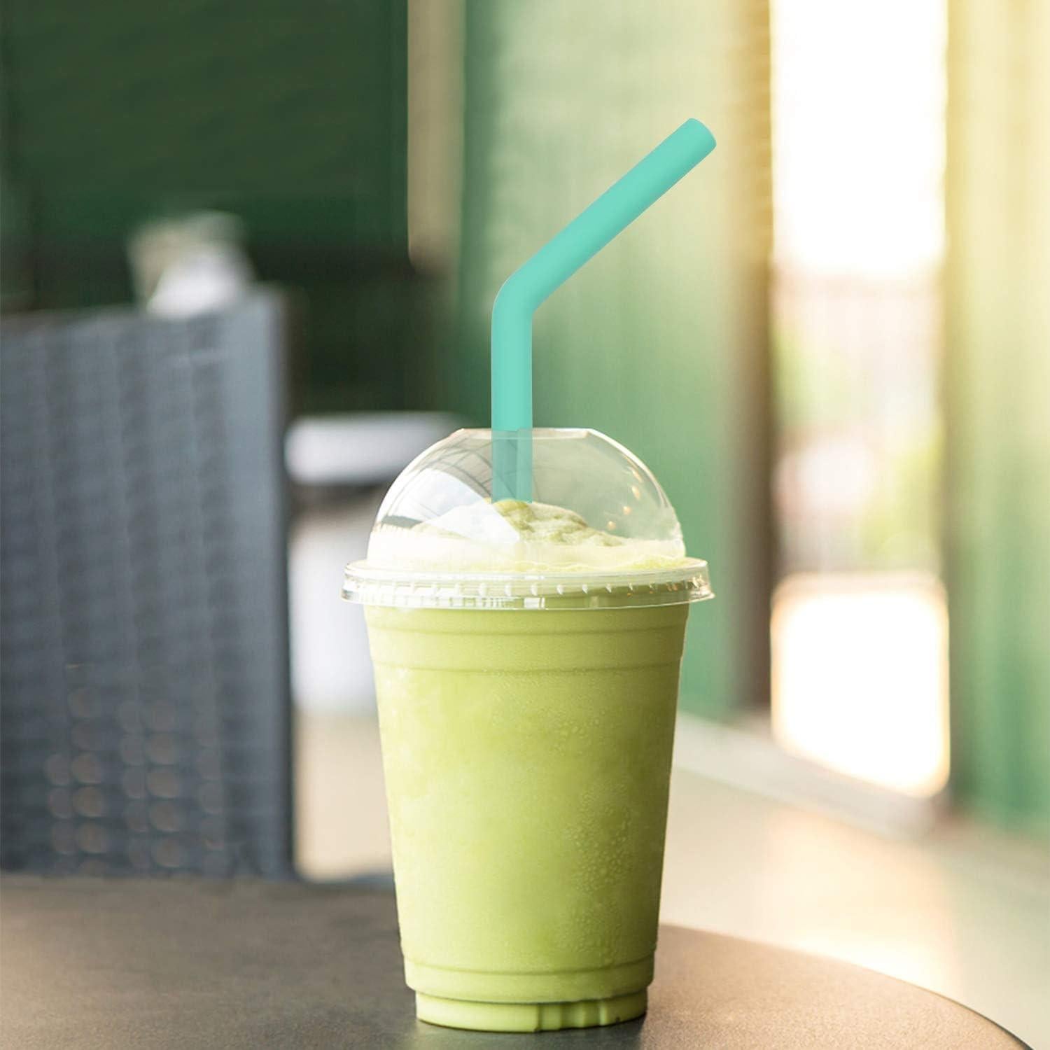 Conjunto de 6 Pajitas de Silicona Senneny Reutilizables 8mm