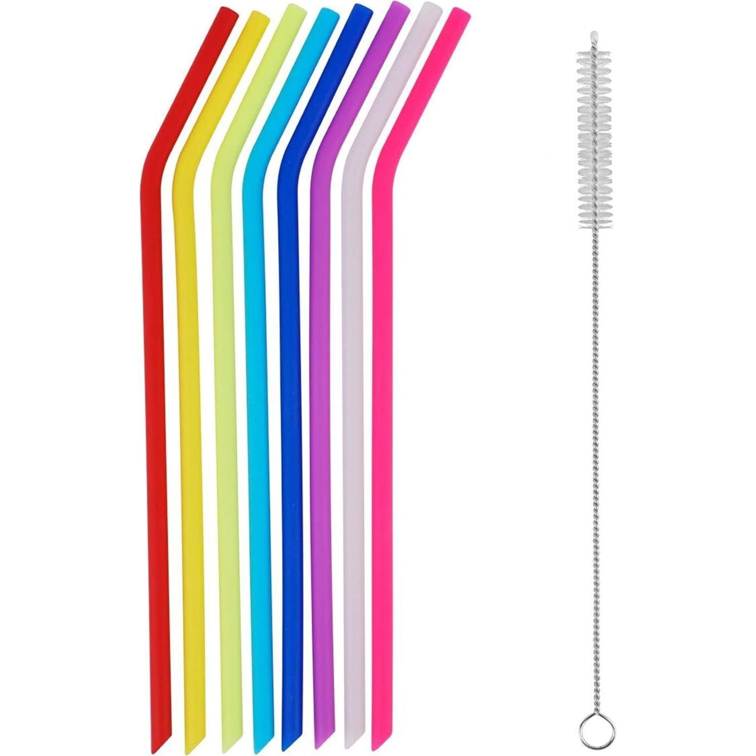 Pajitas Reutilizables de Silicona Tifanso - Paquete de 8