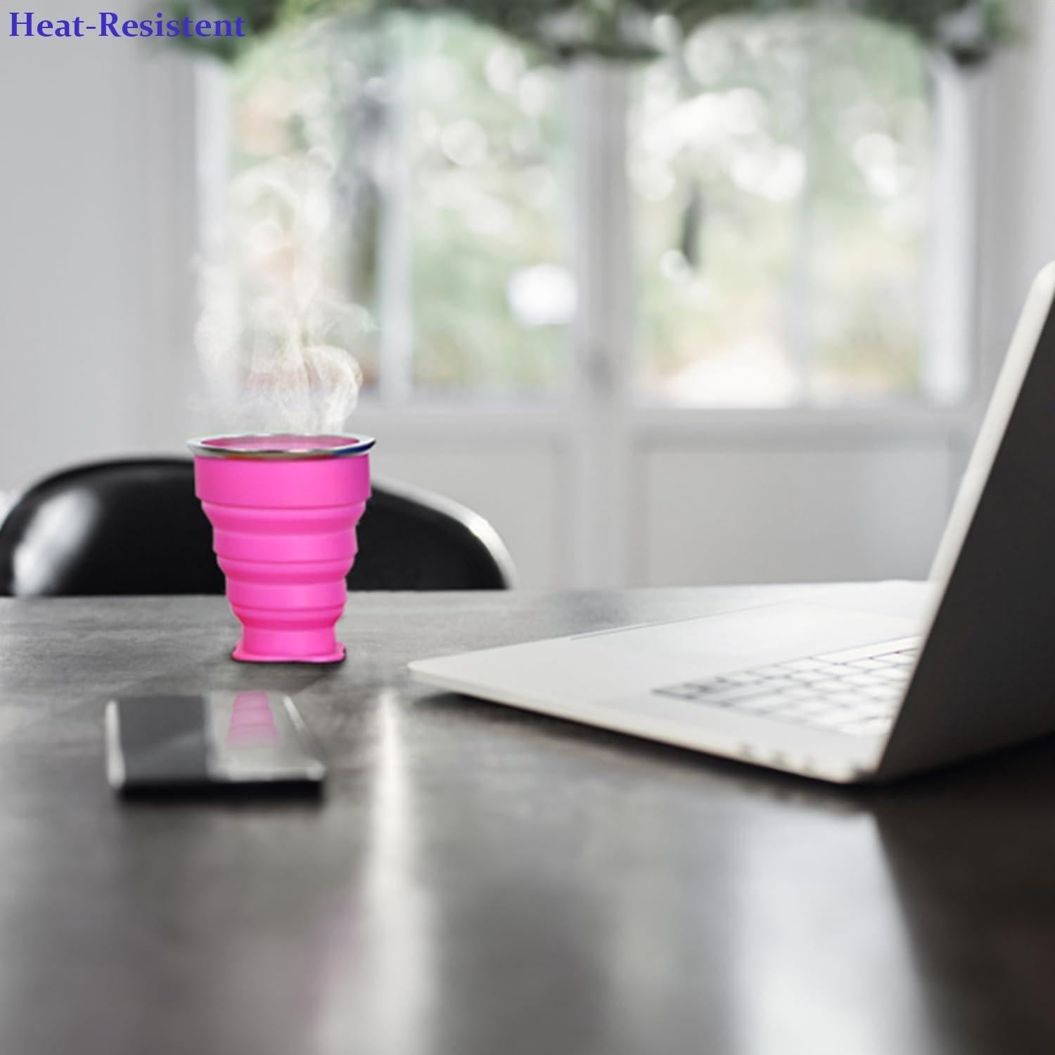 Taza Plegable de Silicona Meanhoo 273 ml - 4 Unidades