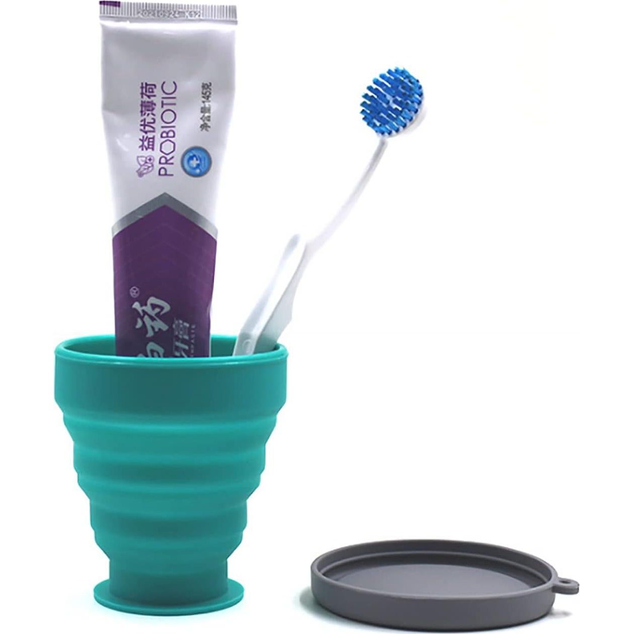 Taza Plegable de Silicona JIELUO - Set de 6 Piezas 200ml