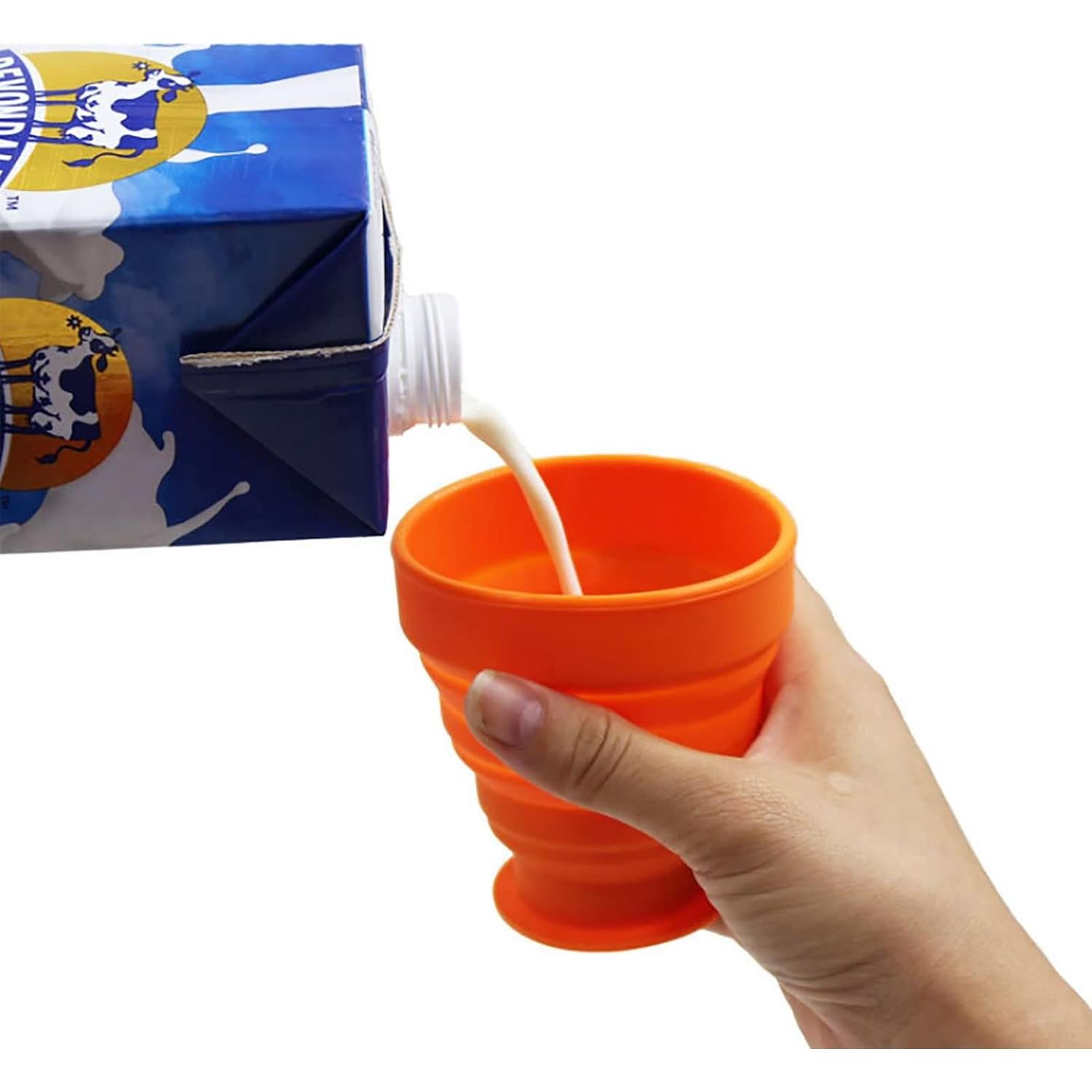 Taza Plegable de Silicona JIELUO - Set de 6 Piezas 200ml
