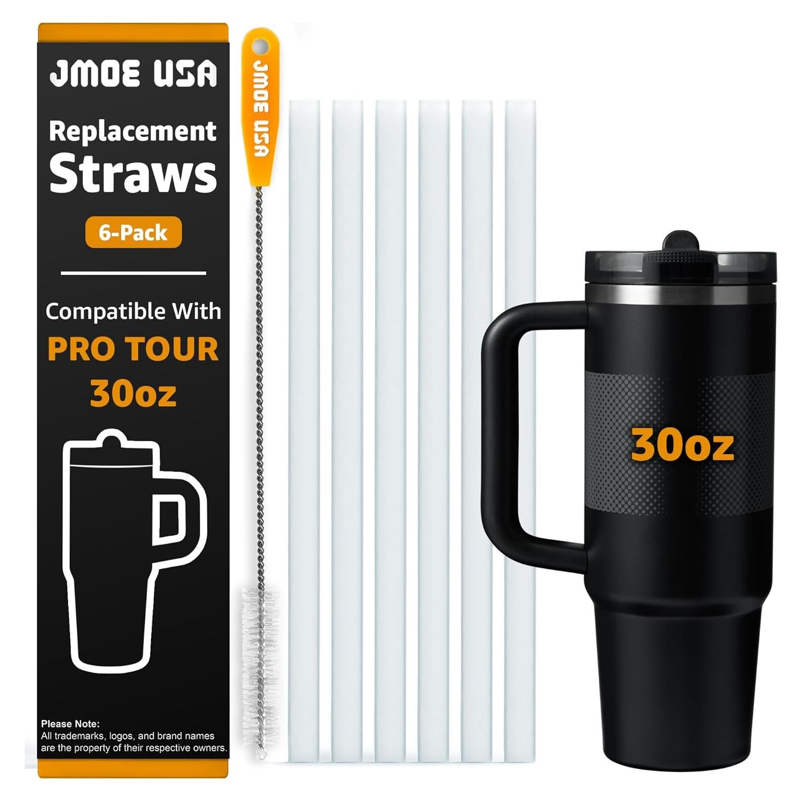 Popotes Reutilizables Jmoe USA para Taza Flip Stanley 30oz - 6 Unidades