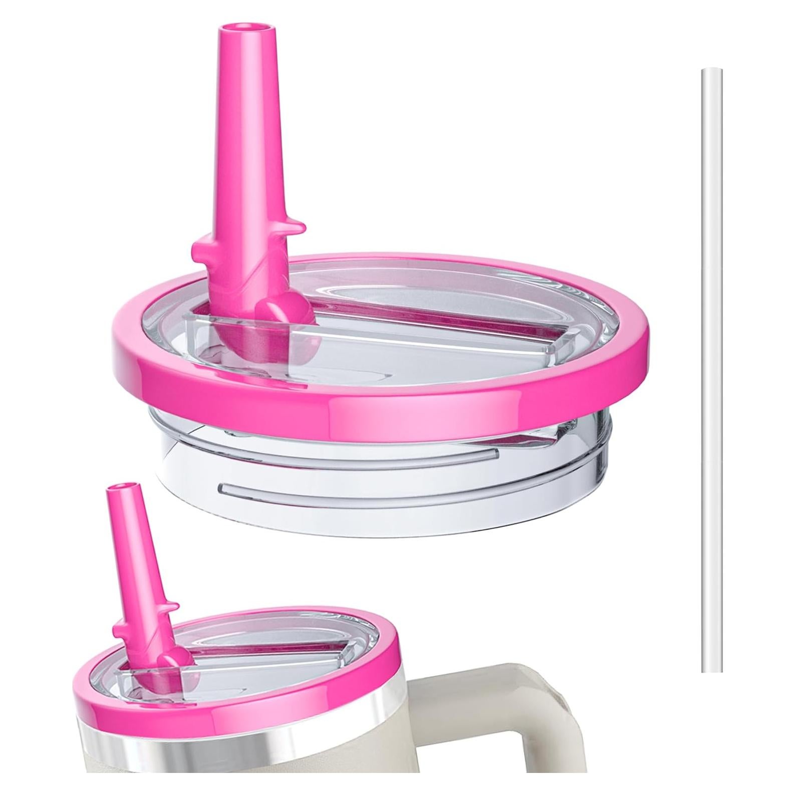 Tapa de Popote Flip Miavers para Vaso Stanley 40oz - Rojo Rosa