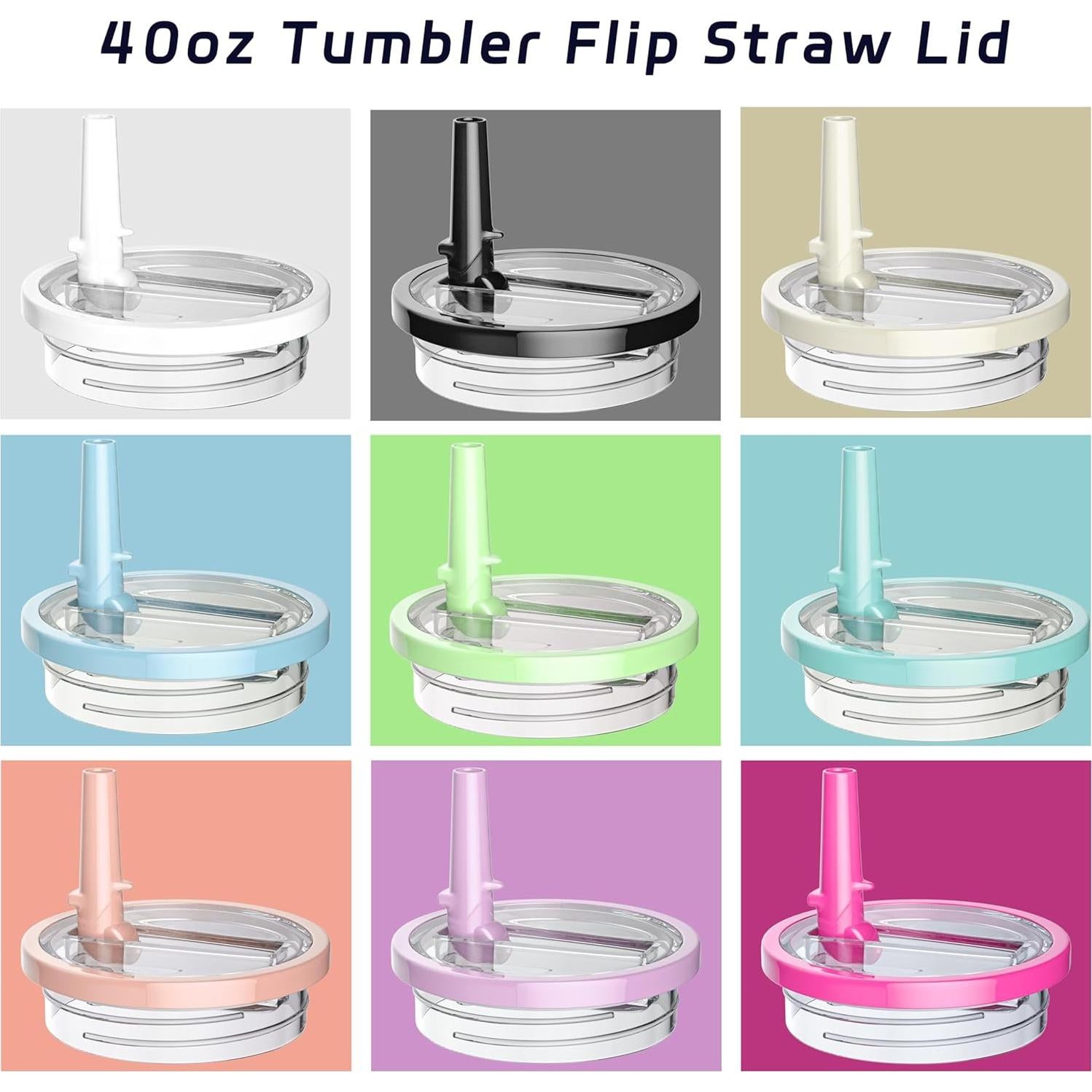 Tapa de Popote Flip Miavers para Vaso Stanley 40oz - Rojo Rosa