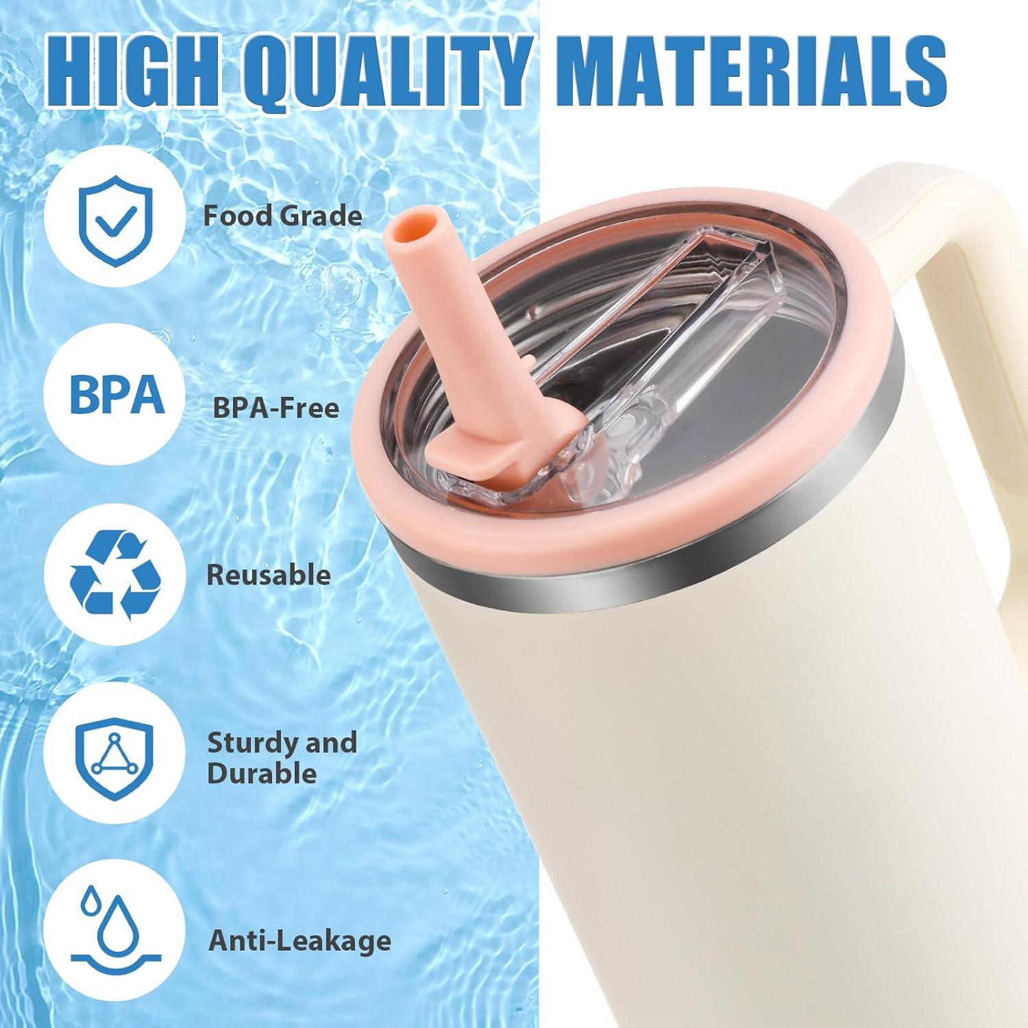 Tapa de Popote Plegable JaunniQir para Vasos Stanley 40 oz