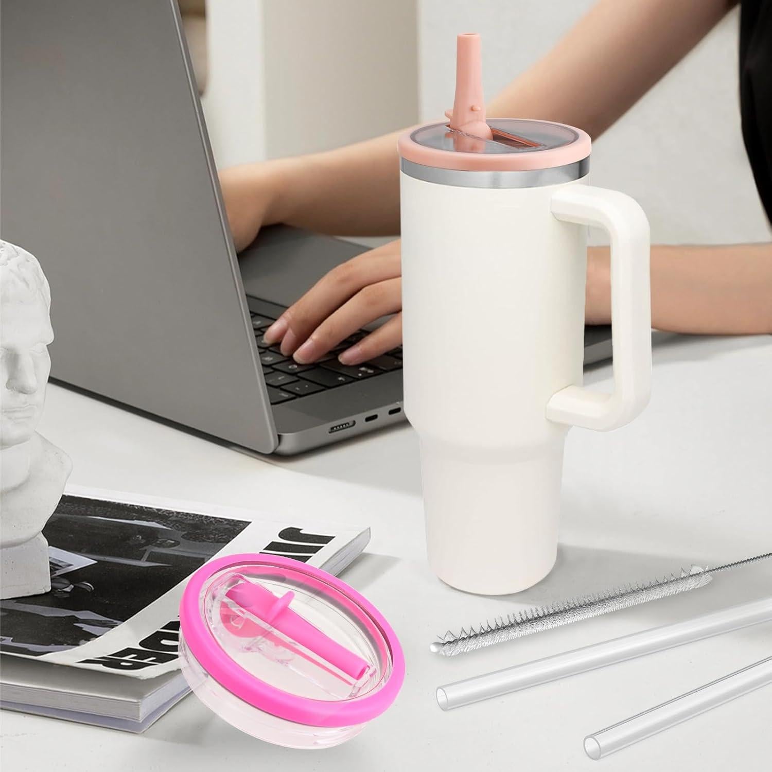 Tapa de Popote Plegable JaunniQir para Vasos Stanley 40 oz