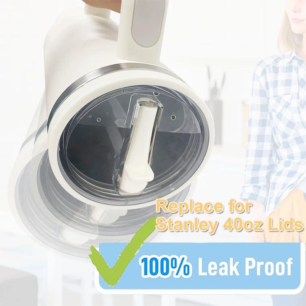 Paquete de 2 tapas de paja JIUHCORY 40oz a prueba de derrames