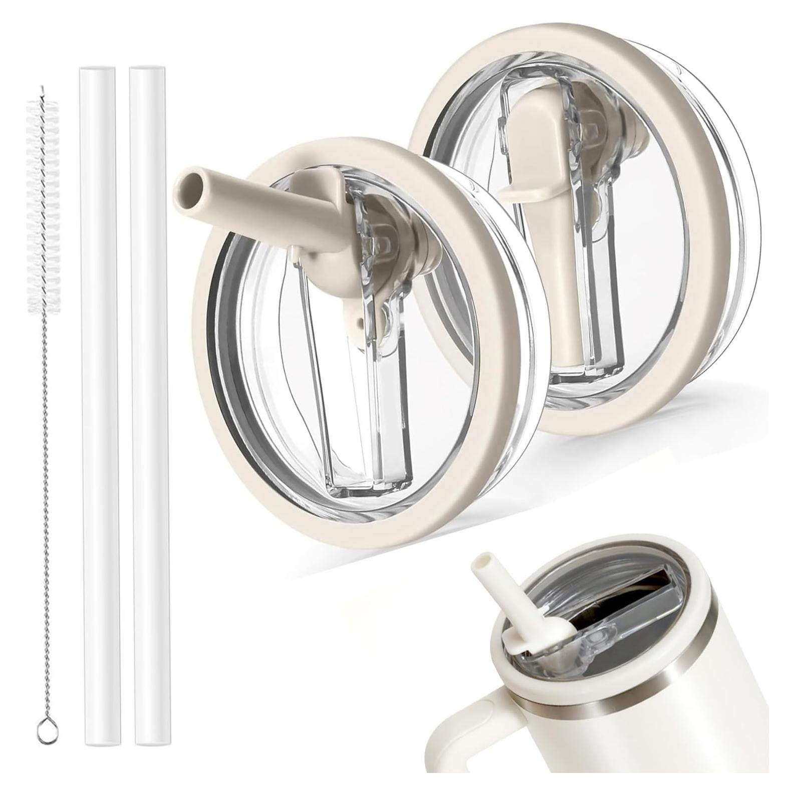 Paquete de 2 tapas de paja Uioemi para tazas Stanley 40 oz