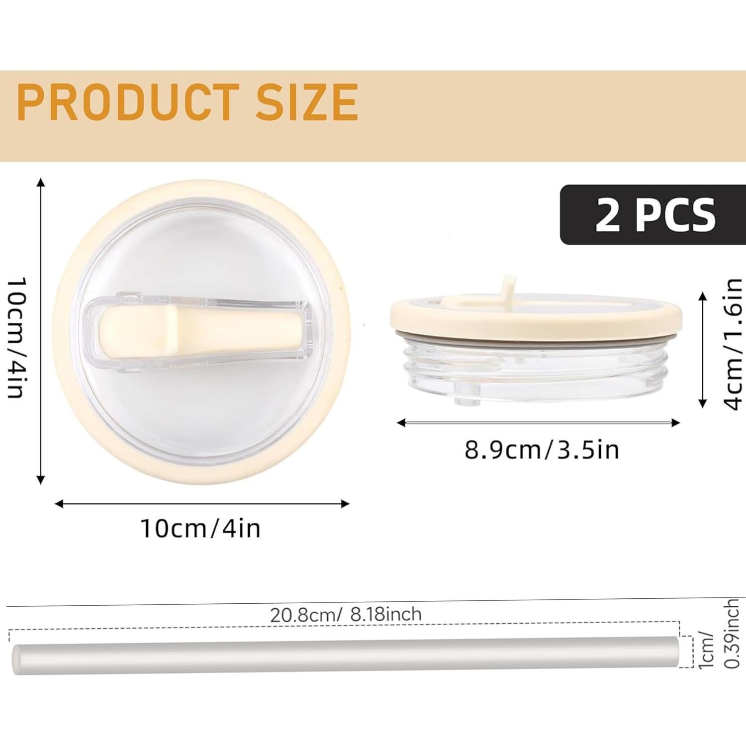Paquete de 2 tapas de paja Uioemi para tazas Stanley 40 oz