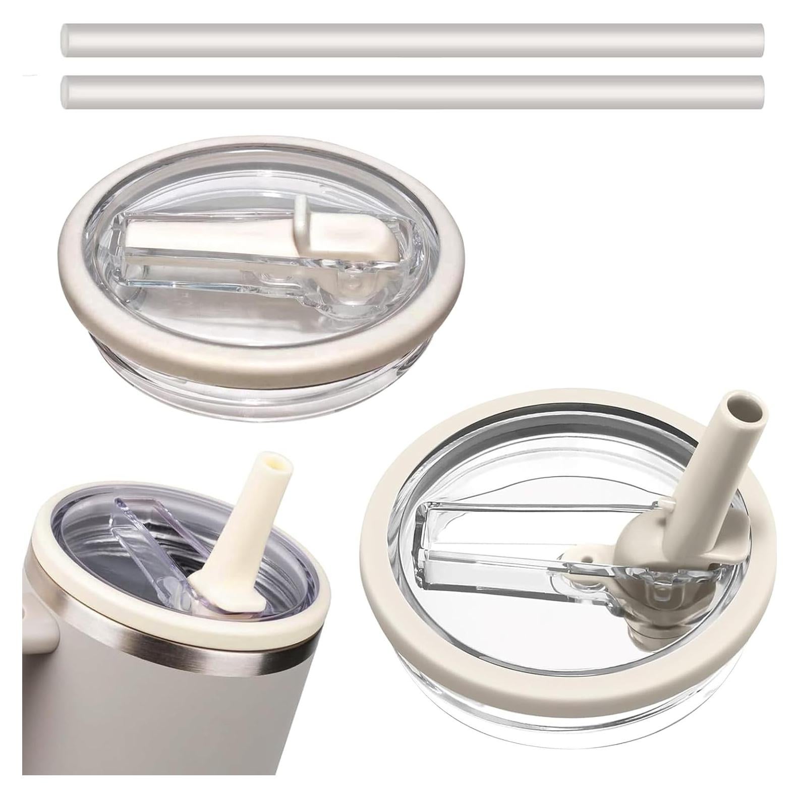 Tapa de repuesto con popote Alstbuti para vaso 40 oz Crema