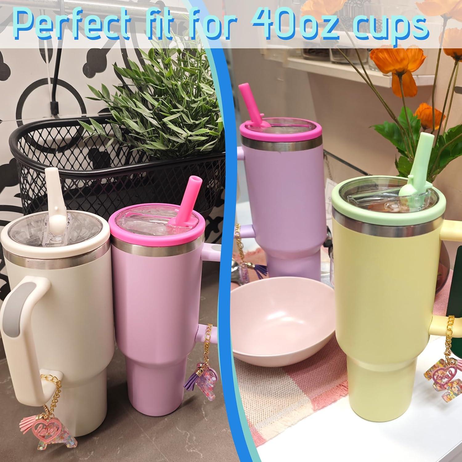 Tapa de repuesto con popote Alstbuti para vaso 40 oz Crema