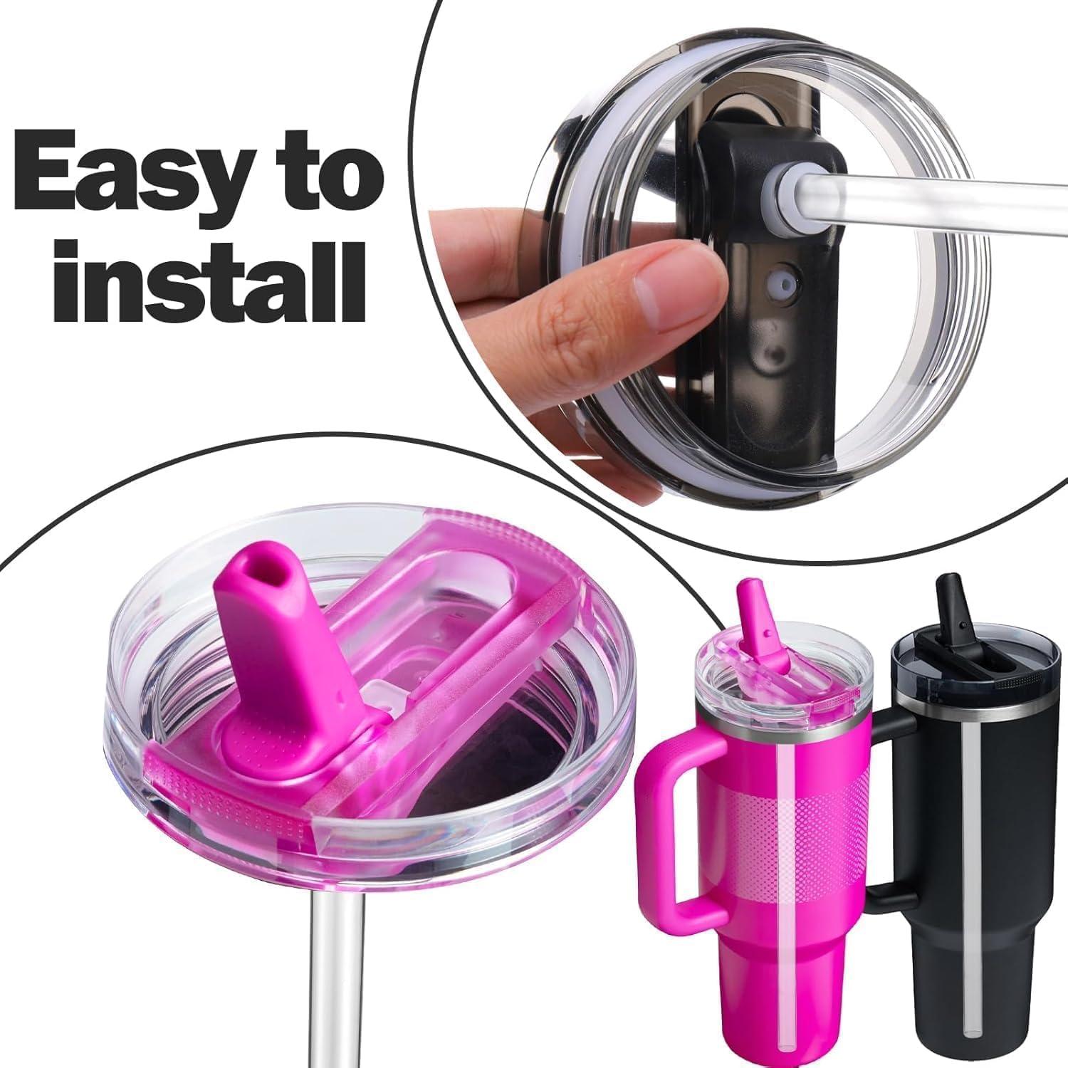 Tapa de Popote MIHAGUTY 30oz a Prueba de Fugas Crema