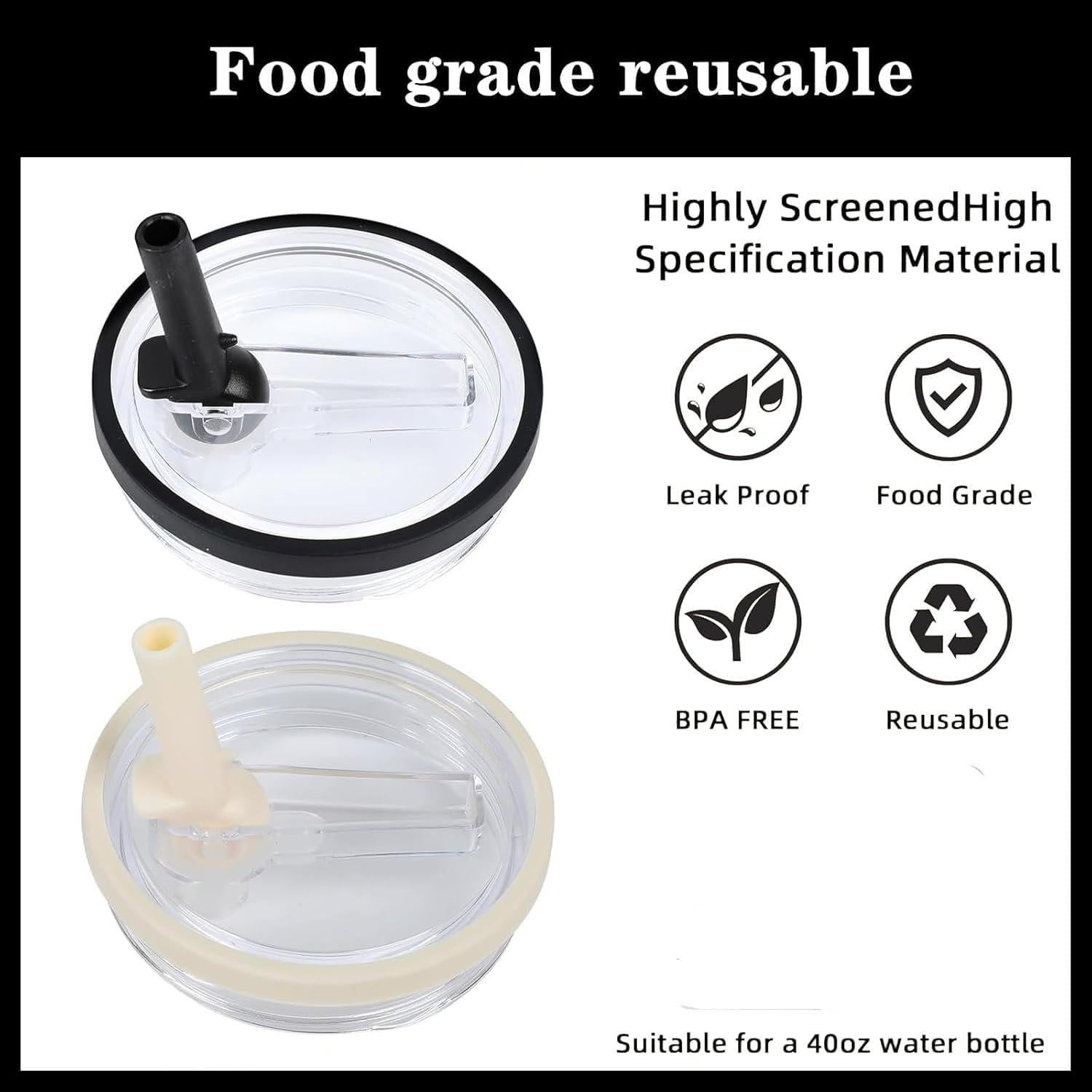 Tapa de repuesto Rimoleur para vaso HydroJug 32 oz - 2 unidades