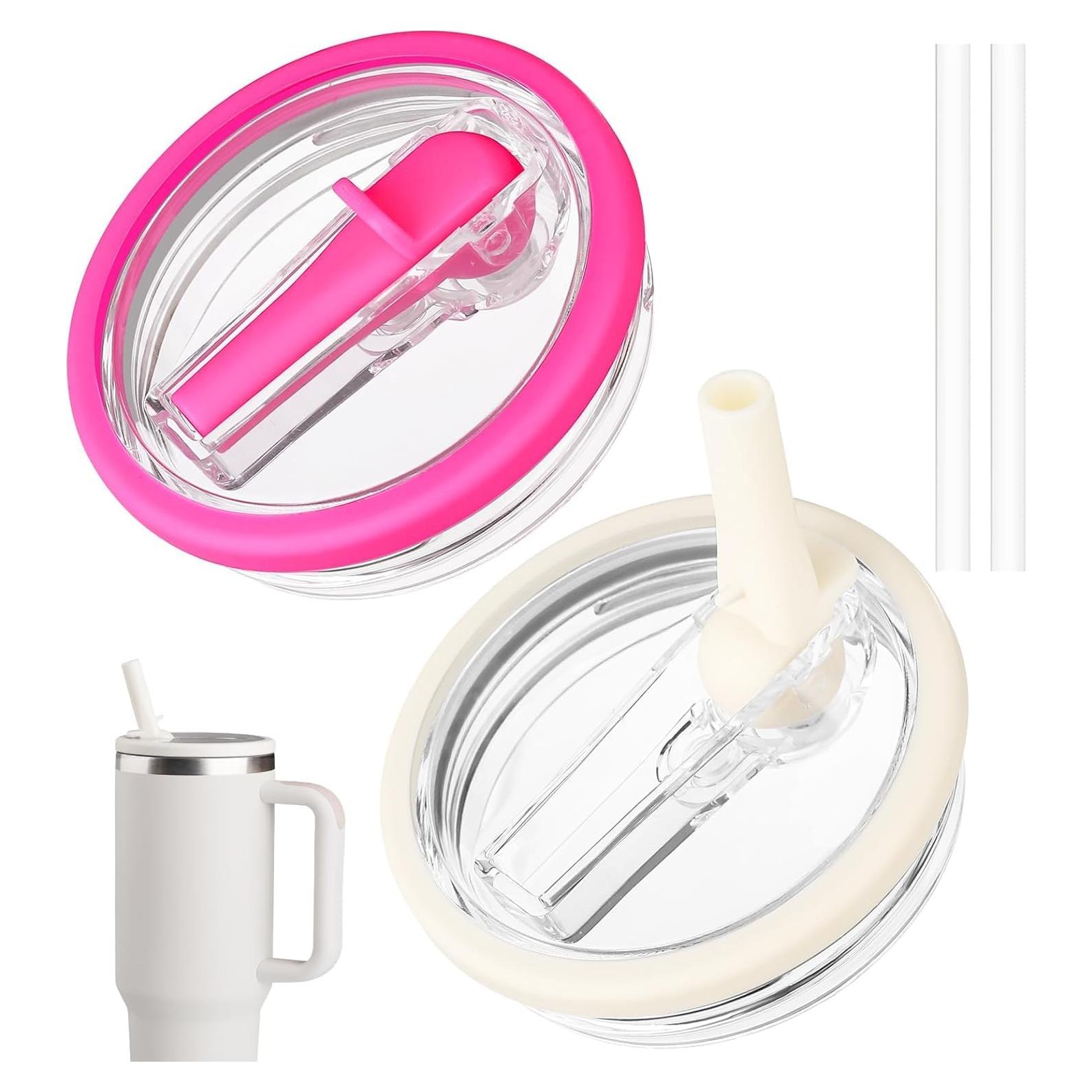 Paquete de 2 tapas de paja SBMKK para vaso Stanley 40 oz