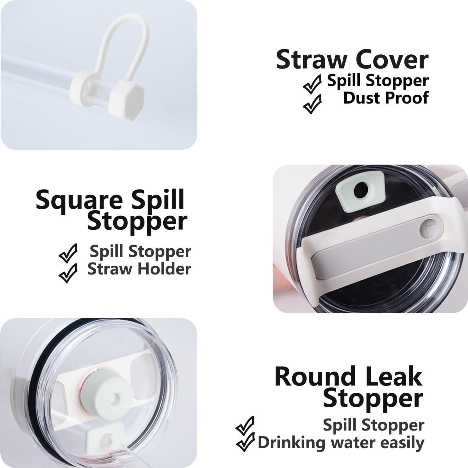 Juego de Tapas de Silicona DUNLAGUE a Prueba de Derrames 2Pcs