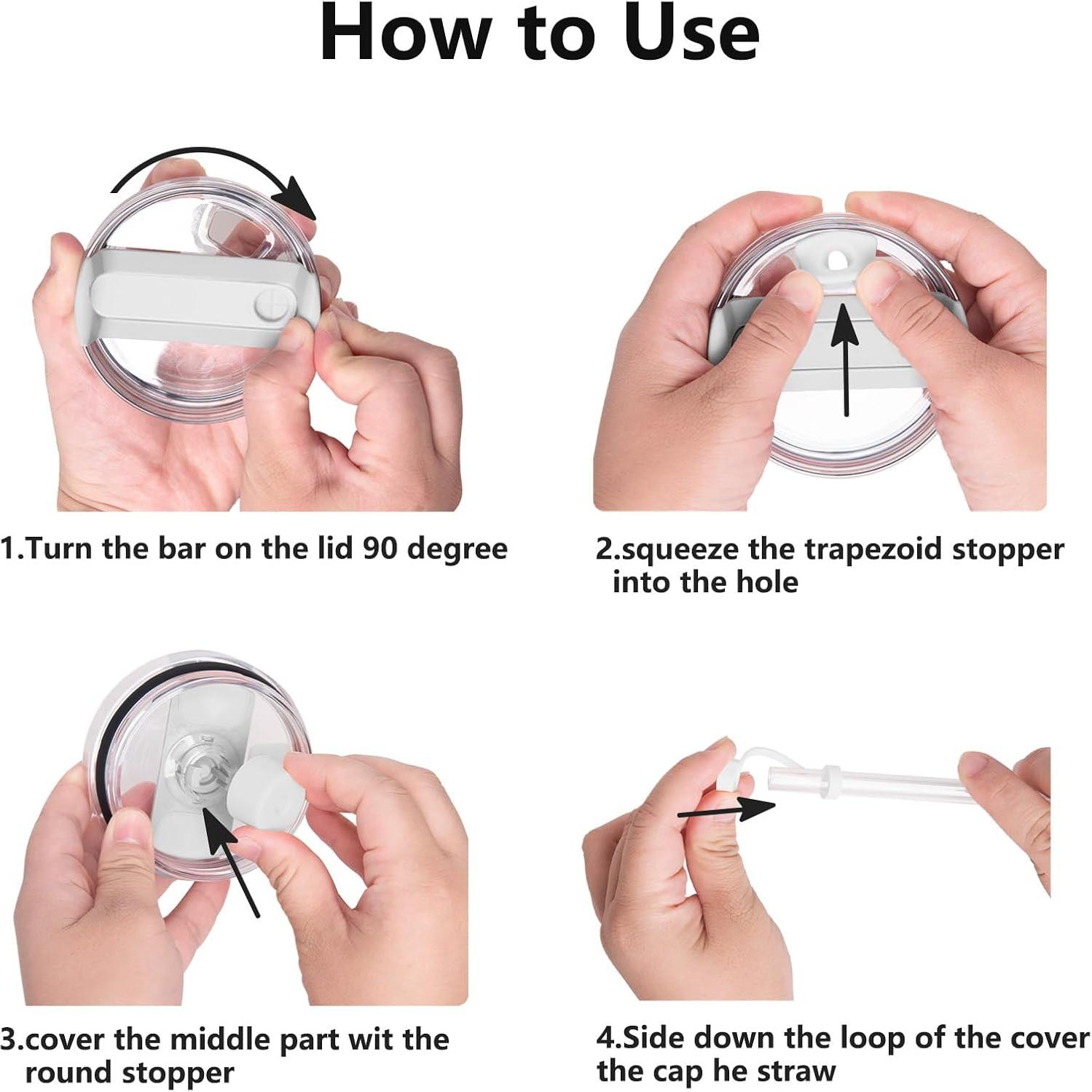 Juego de Tapas de Silicona DUNLAGUE a Prueba de Derrames 2Pcs