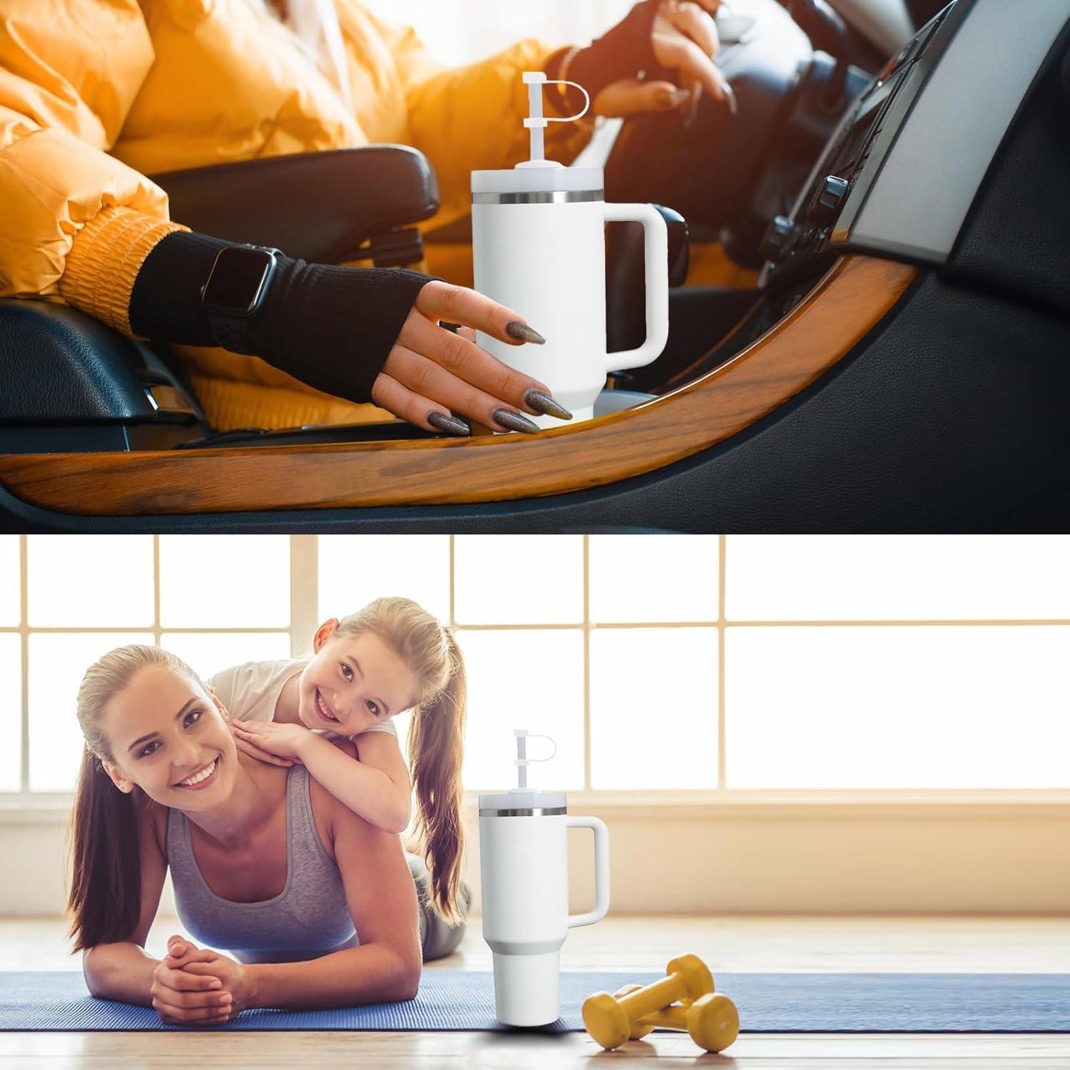 Juego de Tapas de Silicona DUNLAGUE a Prueba de Derrames 2Pcs