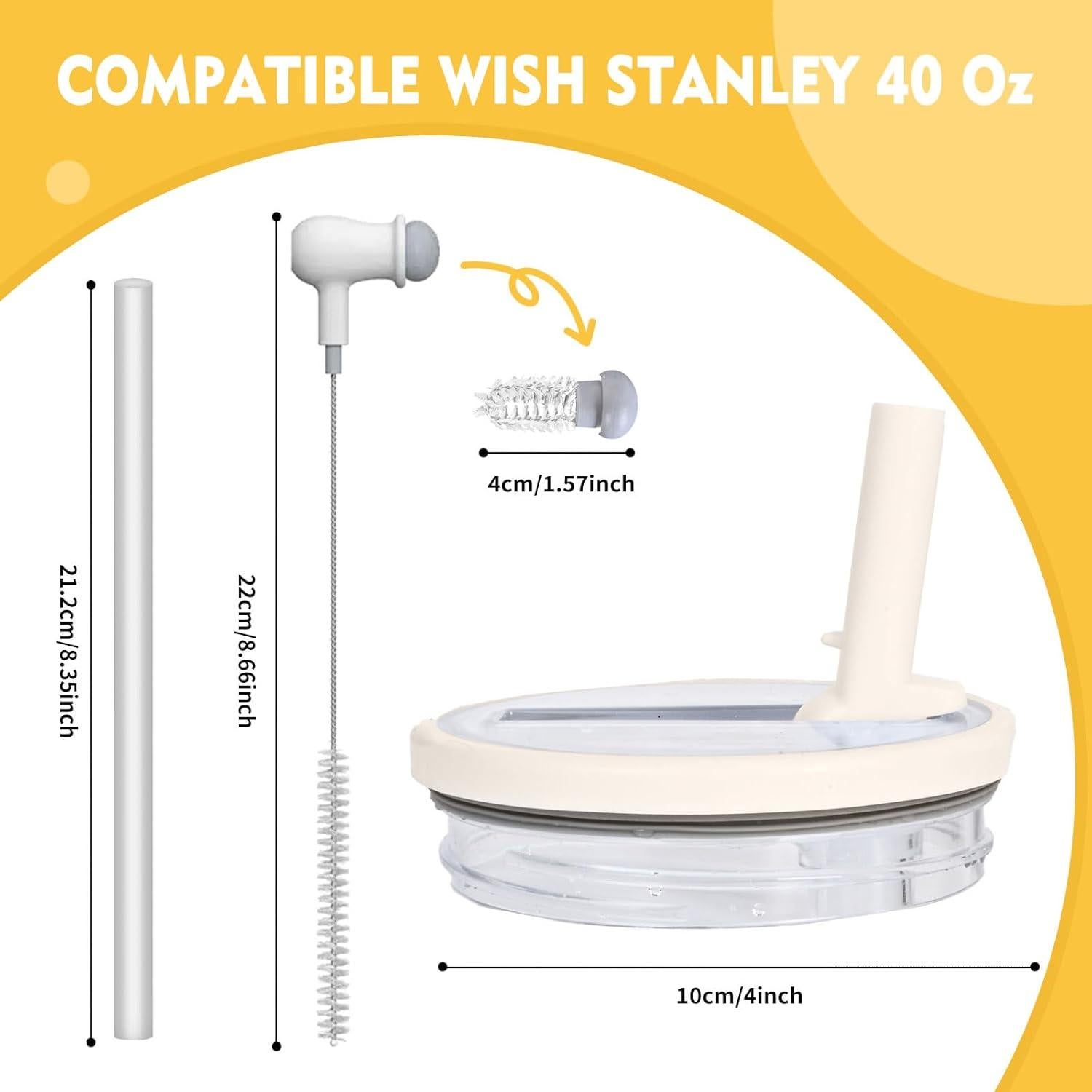 Tapa a prueba de fugas KFHOLIE para vaso Stanley 40 oz - 2 unidades