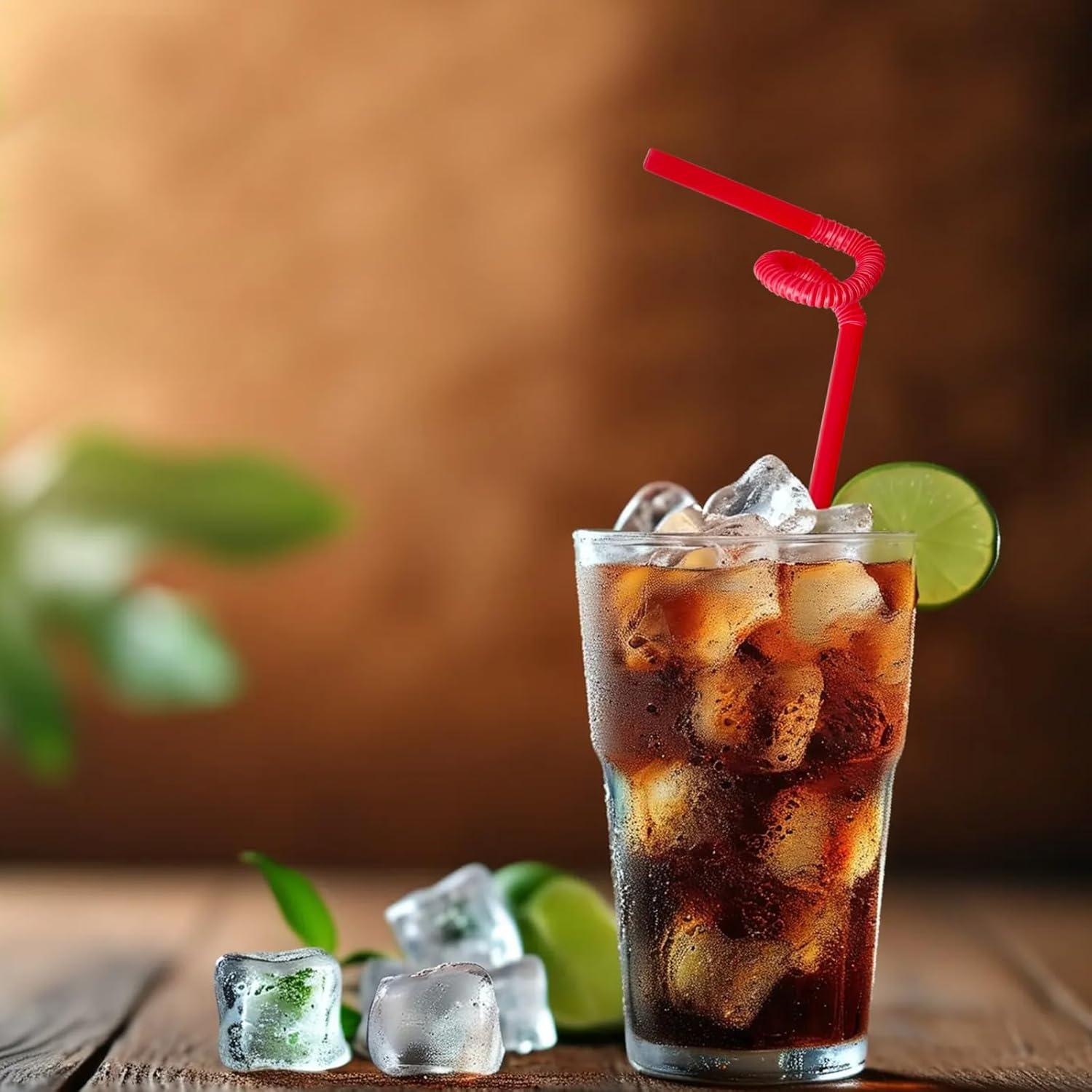 Popotes Desechables Amarillos YAOSHENG 200 Unidades 26 cm