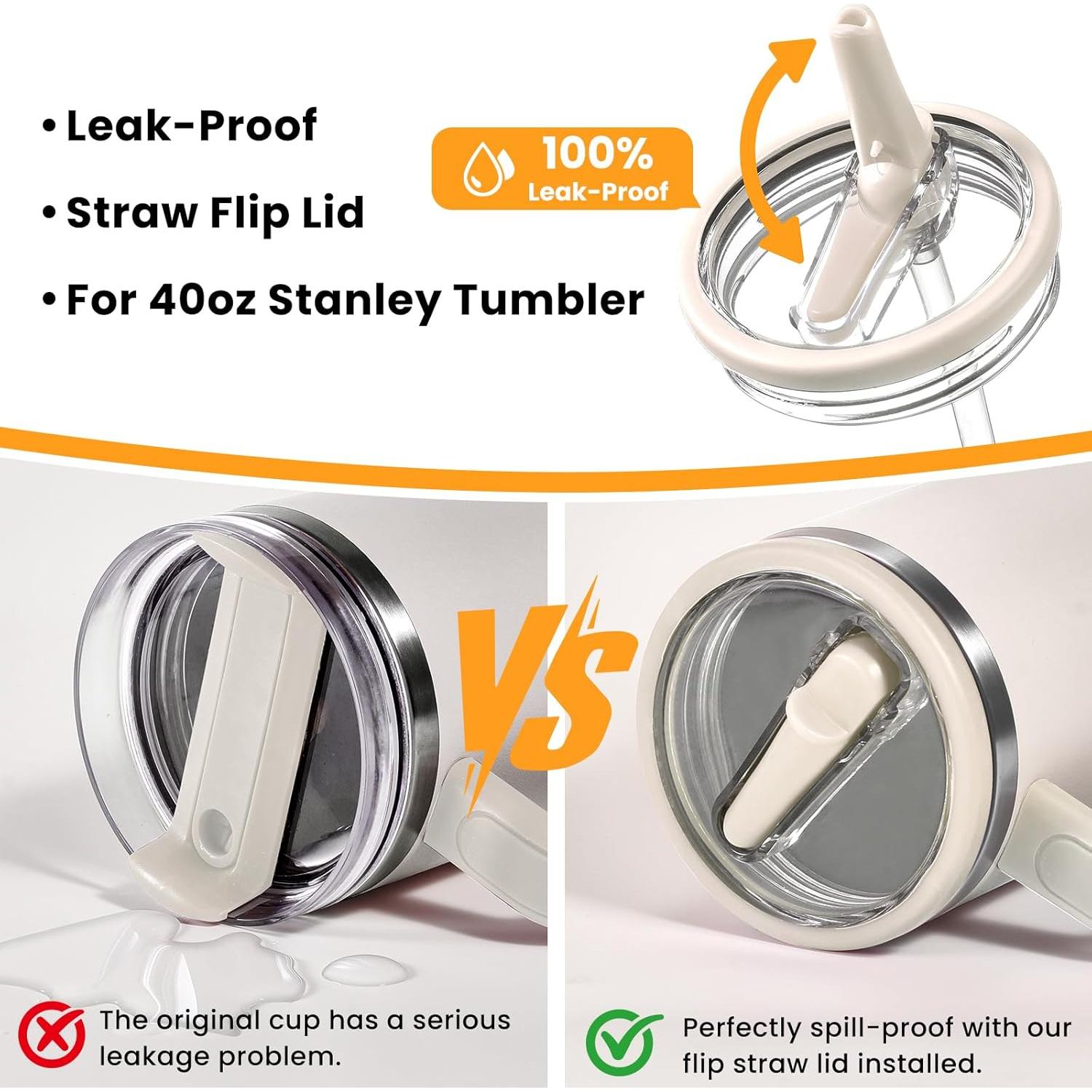 Tapa a prueba de fugas ANTAND para taza Stanley 40 oz - 2 unidades