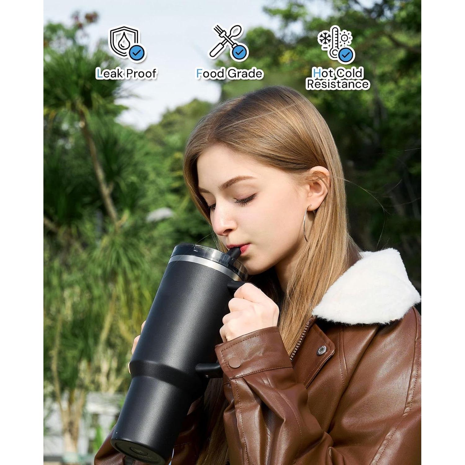 Tapa de repuesto Xrabbit para vaso Stanley 40 oz, 2 unidades