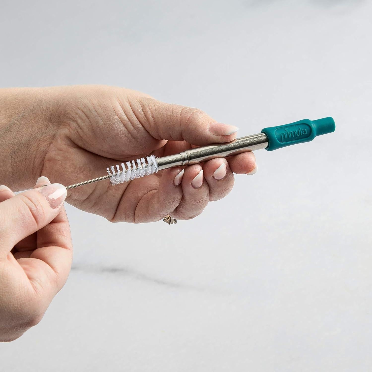 Popote Reutilizable Plegable Primula de Acero Inoxidable 23 cm