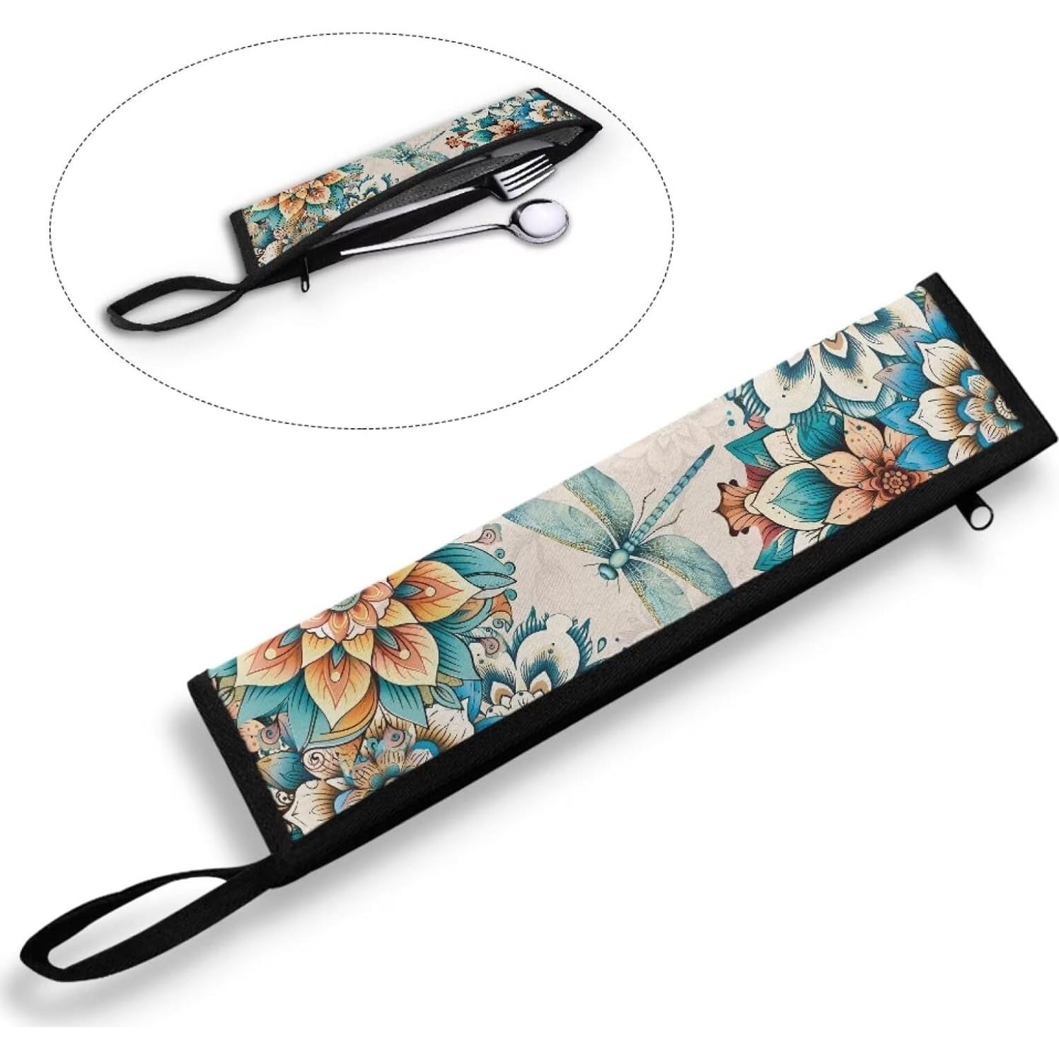 Estuche de Utensilios Reutilizables Tutolipy 30x6.9cm Boho