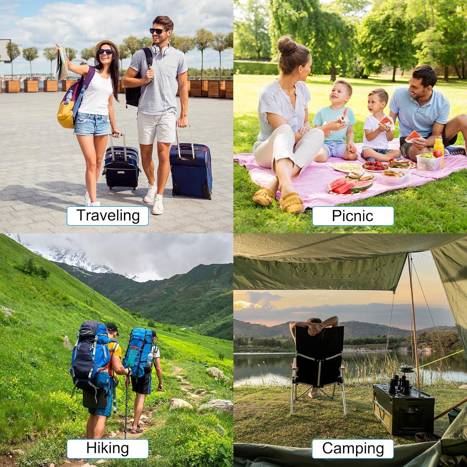 Taza Plegable de Silicona PATIKIL 170mL Rosa - Pack de 4