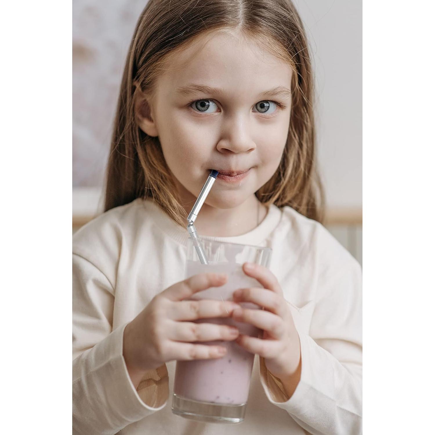 Popote de Metal Reutilizable XAWIAER 22.86cm con Silicona