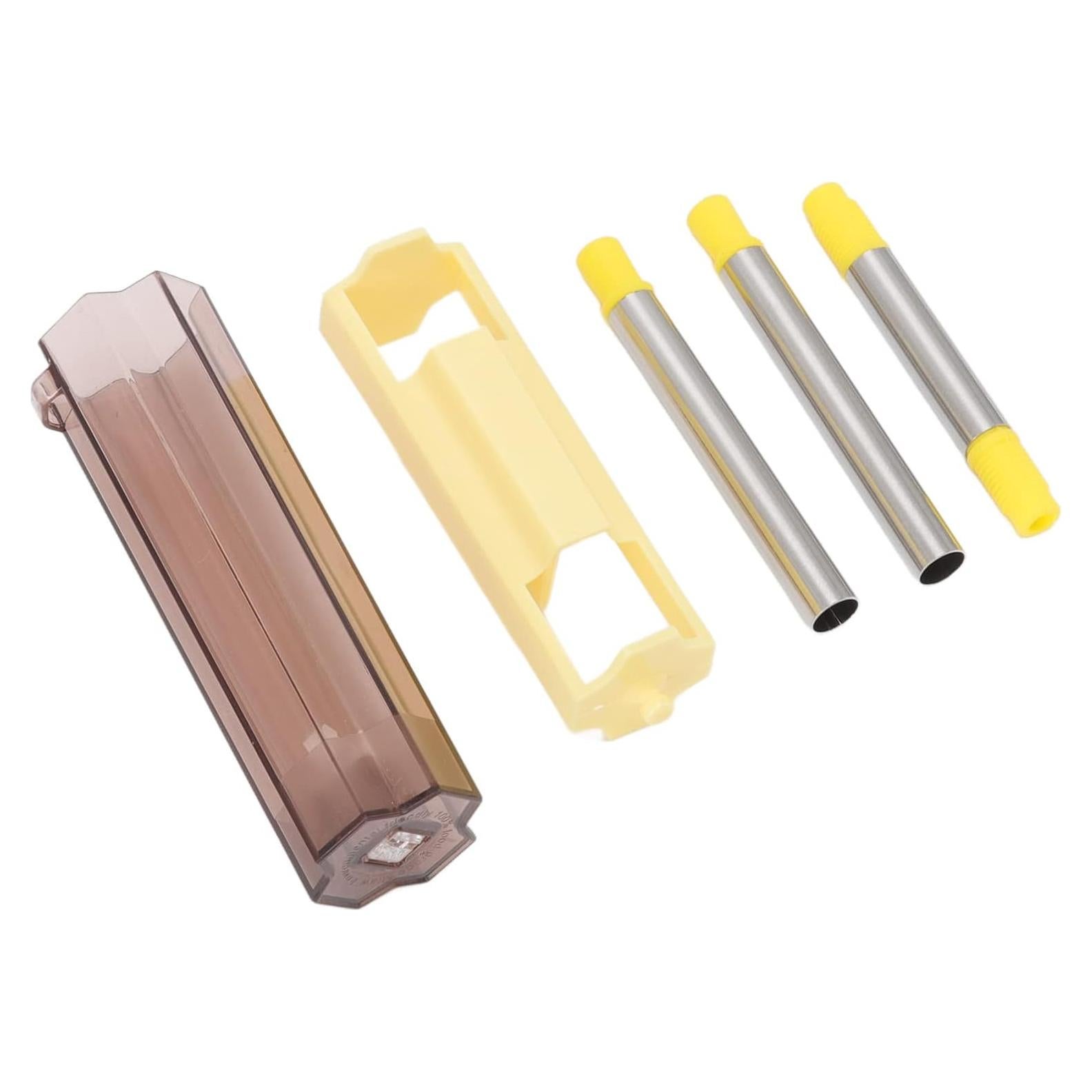 Pajitas Reutilizables Oumefar de Acero Inoxidable y Silicona 3 Pcs