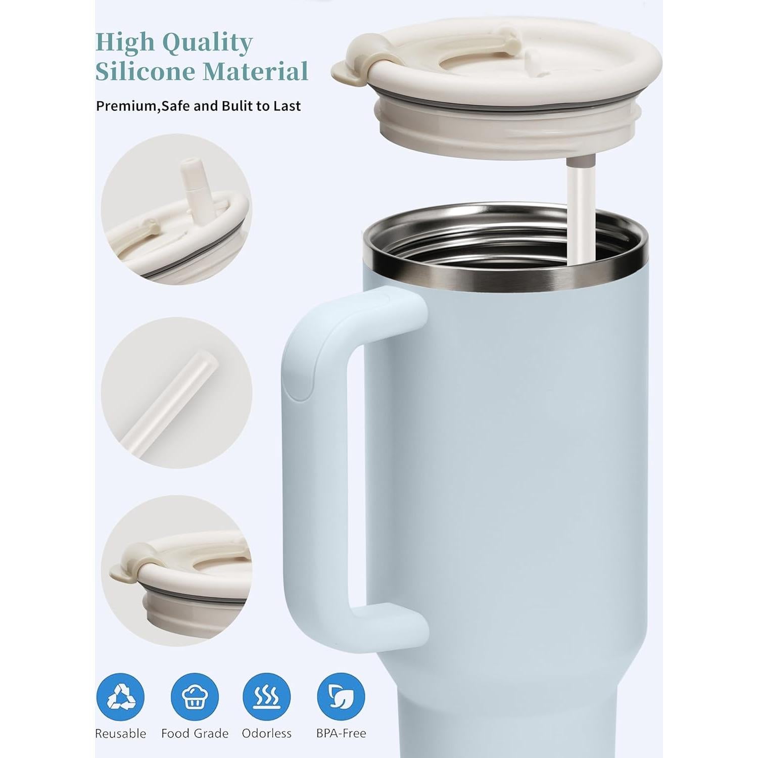 Tapa de Reemplazo Gybahy para Vaso Stanley 40 oz - 2 Paquetes