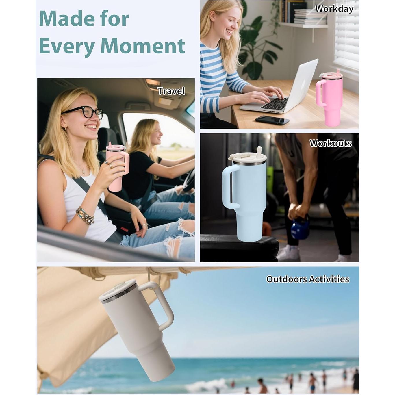 Tapa de Reemplazo Gybahy para Vaso Stanley 40 oz - 2 Paquetes