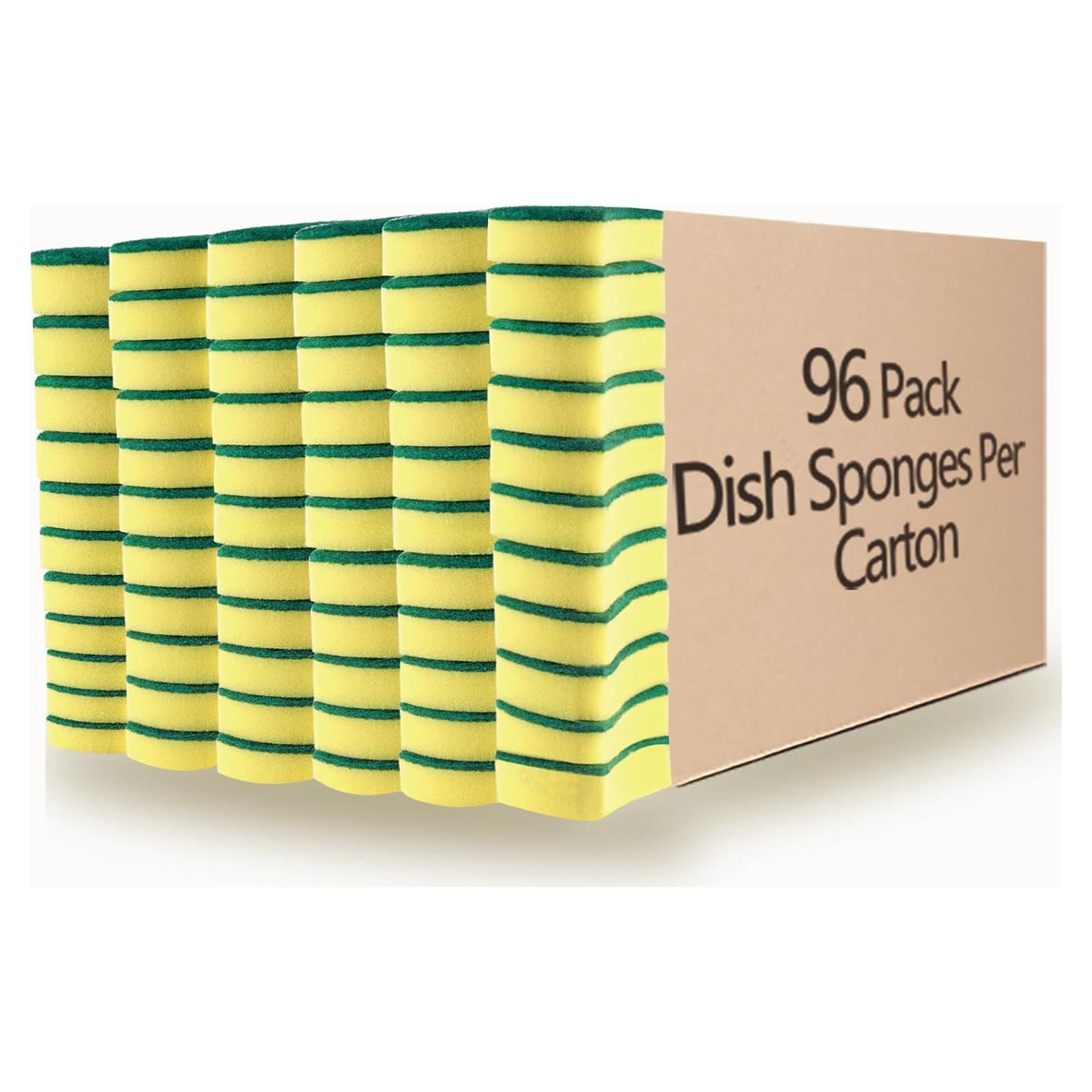 Esponjas de Limpieza WUHUIXOZ 96 Unidades Microfibra Amarillo