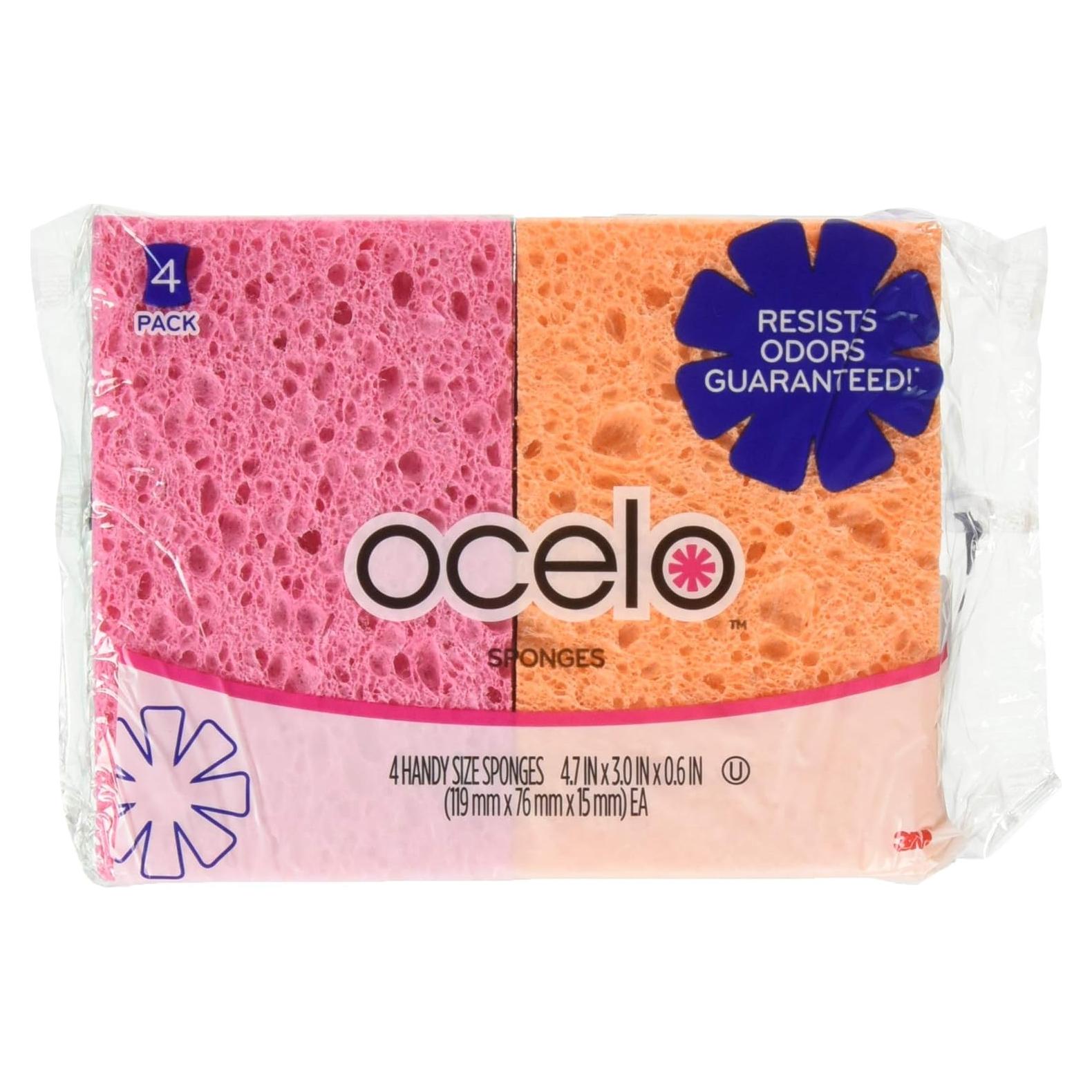 Esponjas O-Cel-O de Mano 4 Unidades 100% Vegetales