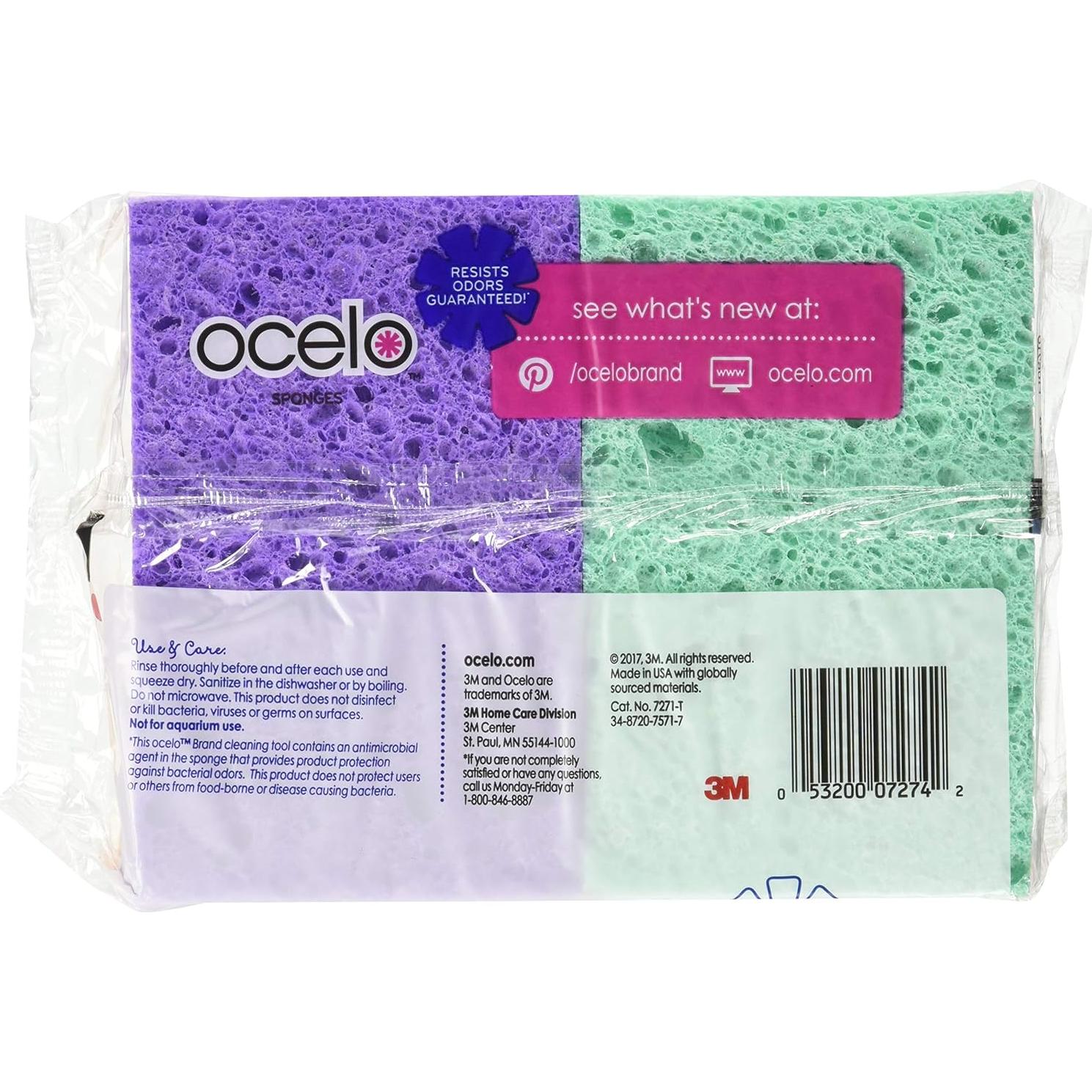 Esponjas O-Cel-O de Mano 4 Unidades 100% Vegetales